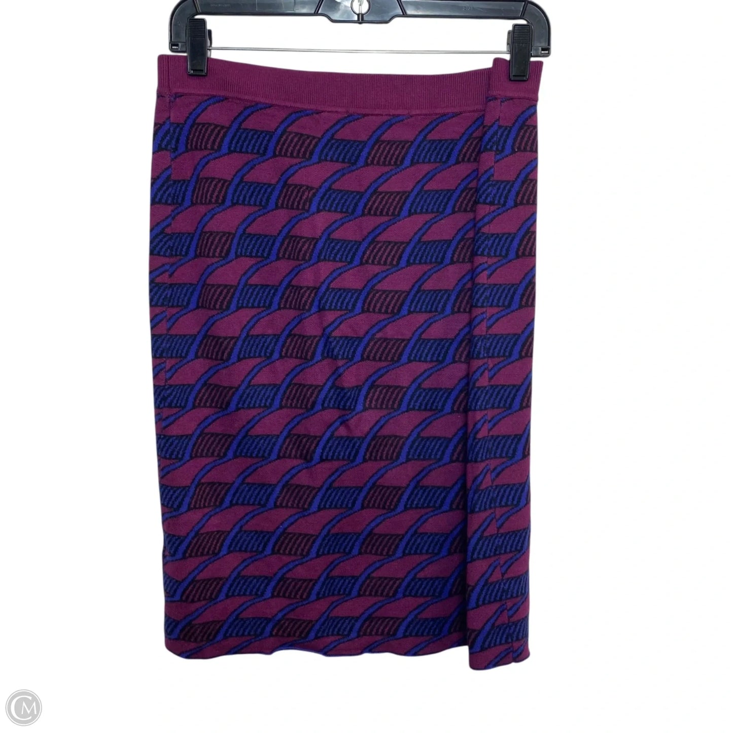 Skirt Midi By Maeve In Blue & Purple, Size: Mp