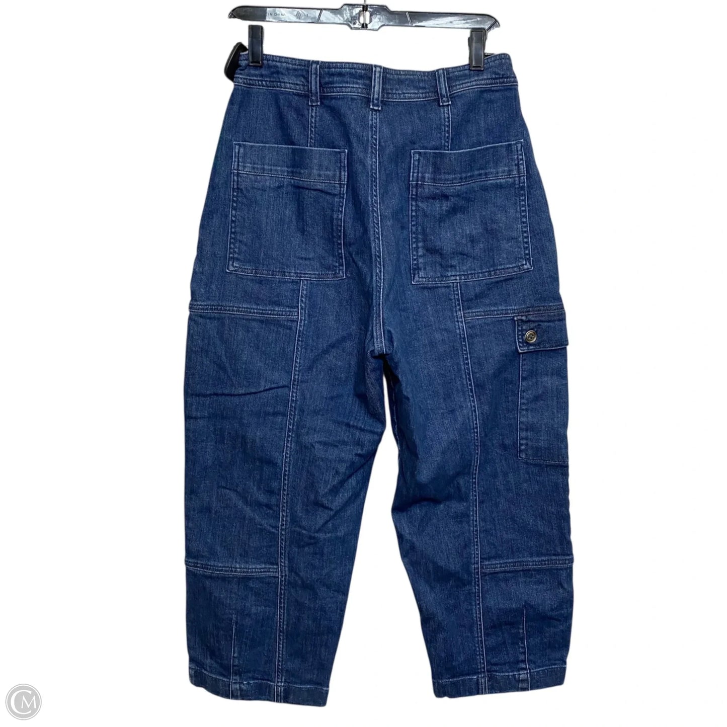 Jeans Cropped By Pilcro In Blue Denim, Size: 10