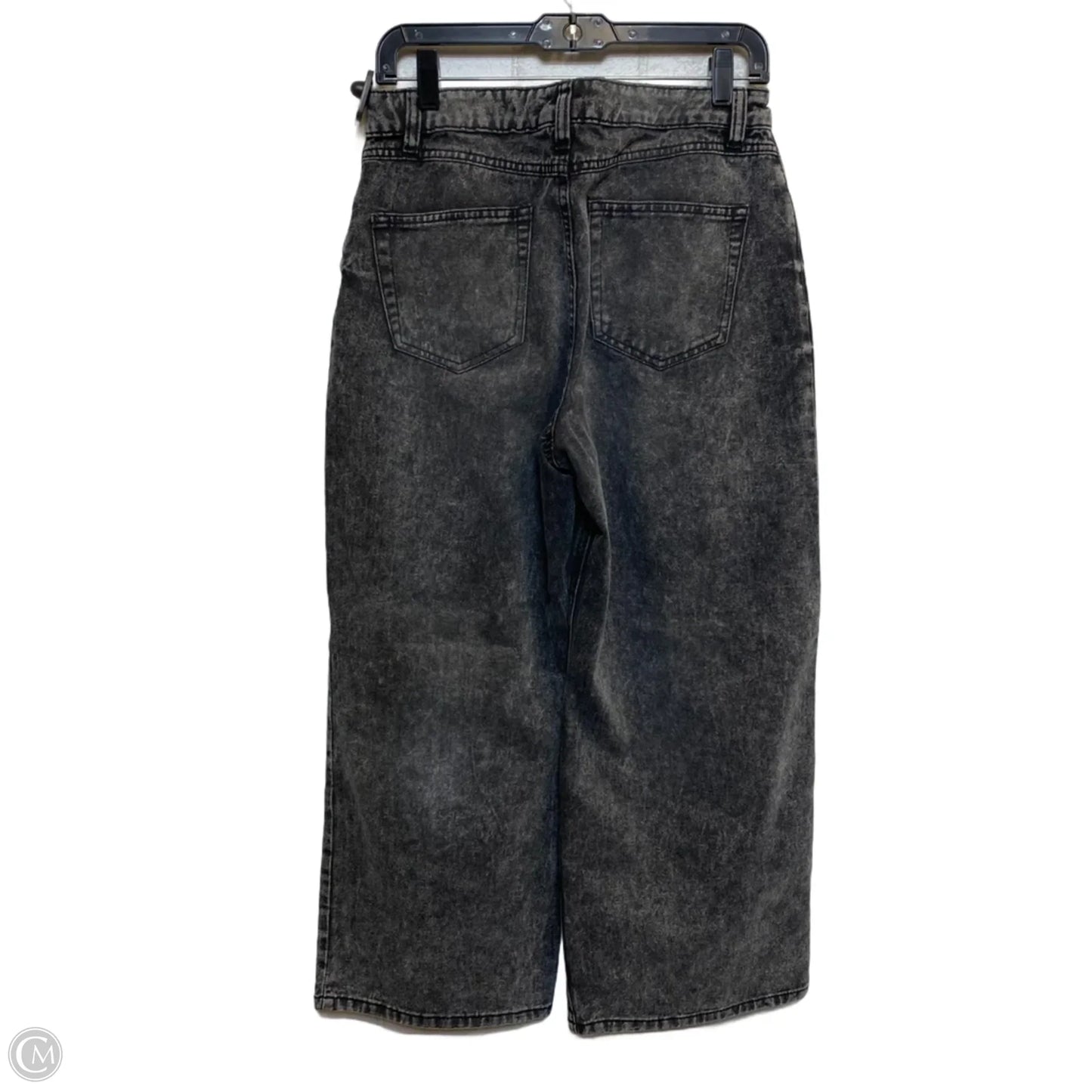 Jeans Wide Leg By Rewash In Black Denim, Size: 6