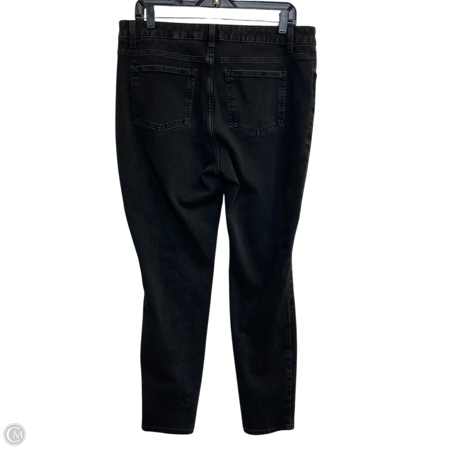 Jeans Skinny By Time And Tru In Black Denim, Size: 14