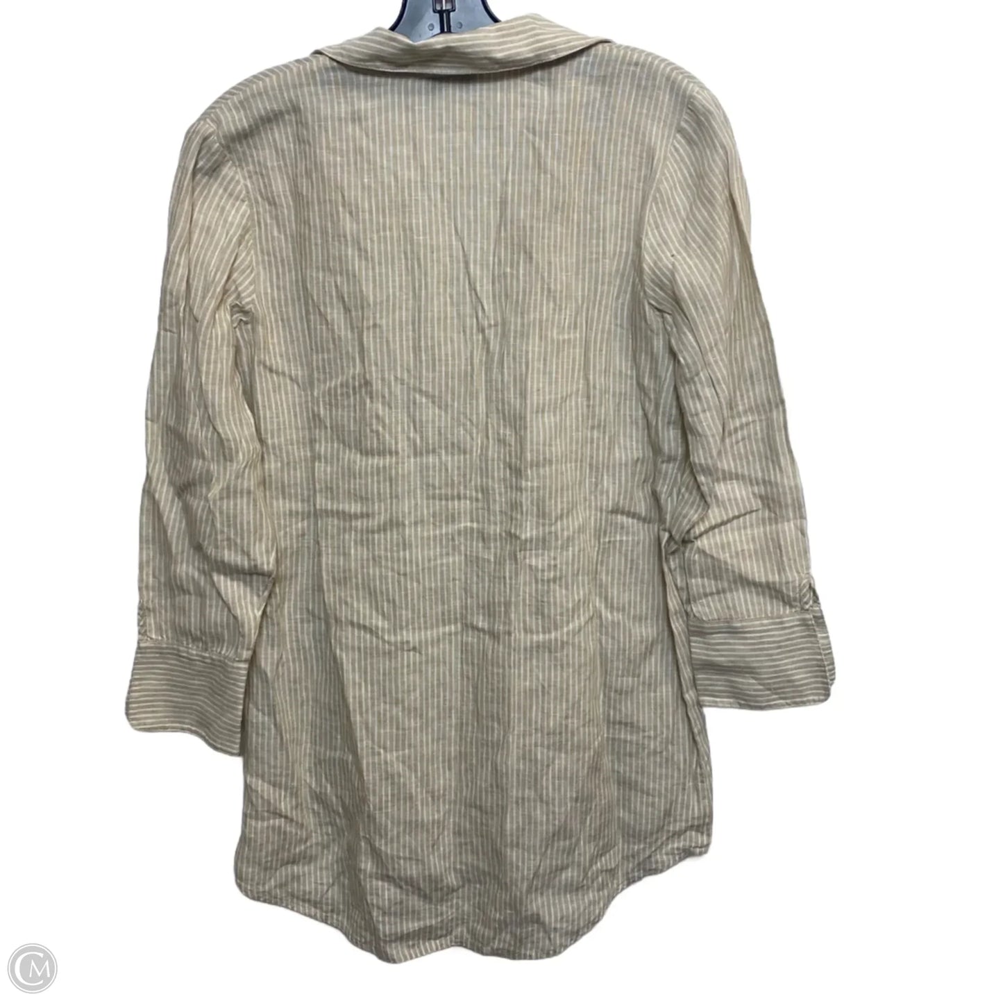 Top Long Sleeve Designer By Vineyard Vines In Tan, Size: Xxs