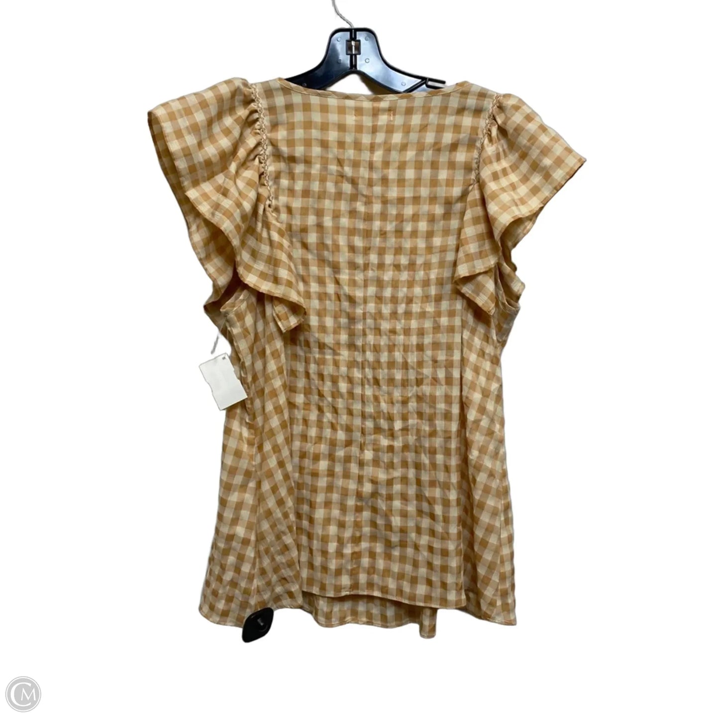 Top Sleeveless By Max Studio In Brown, Size: L