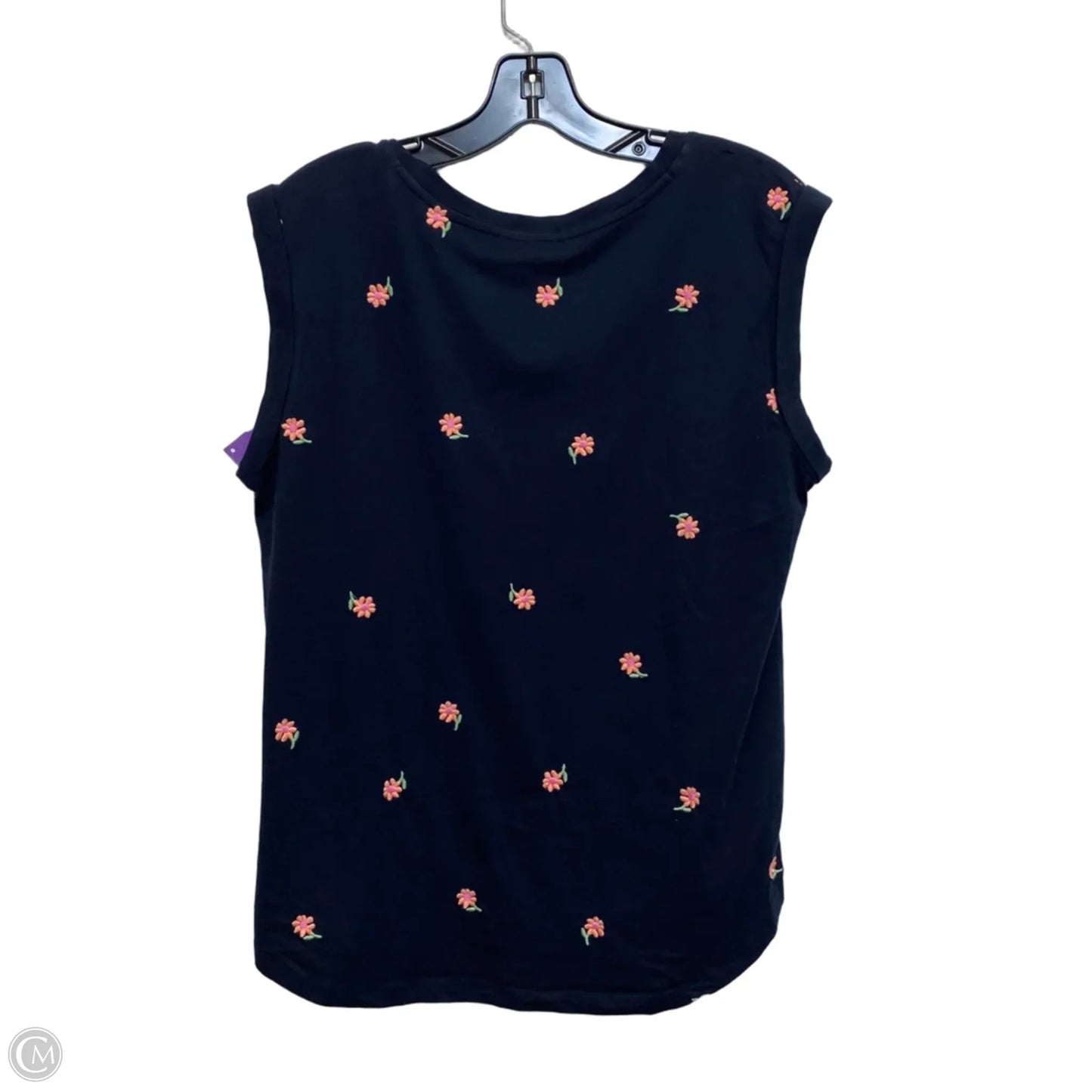 Top Sleeveless By Lou And Grey In Navy, Size: M