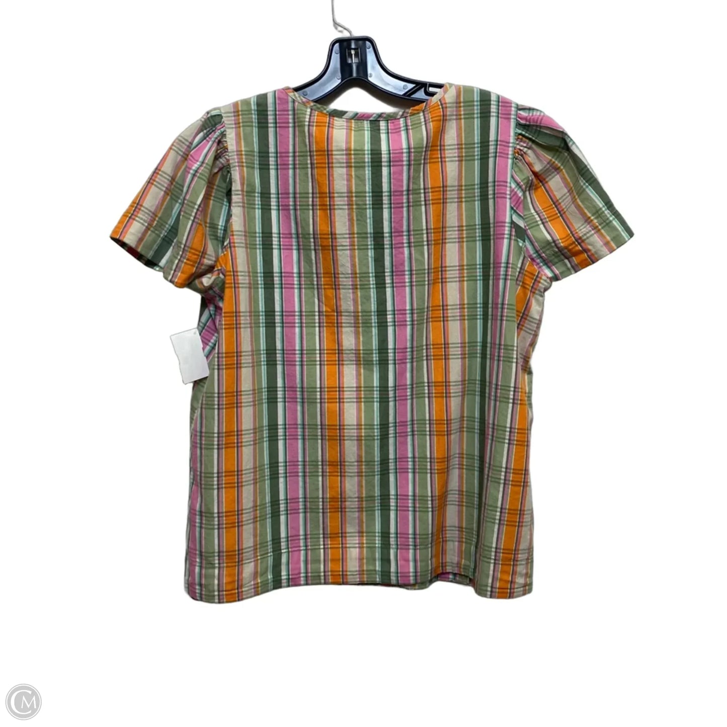 Top Short Sleeve By Crown And Ivy In Green & Pink, Size: Sp
