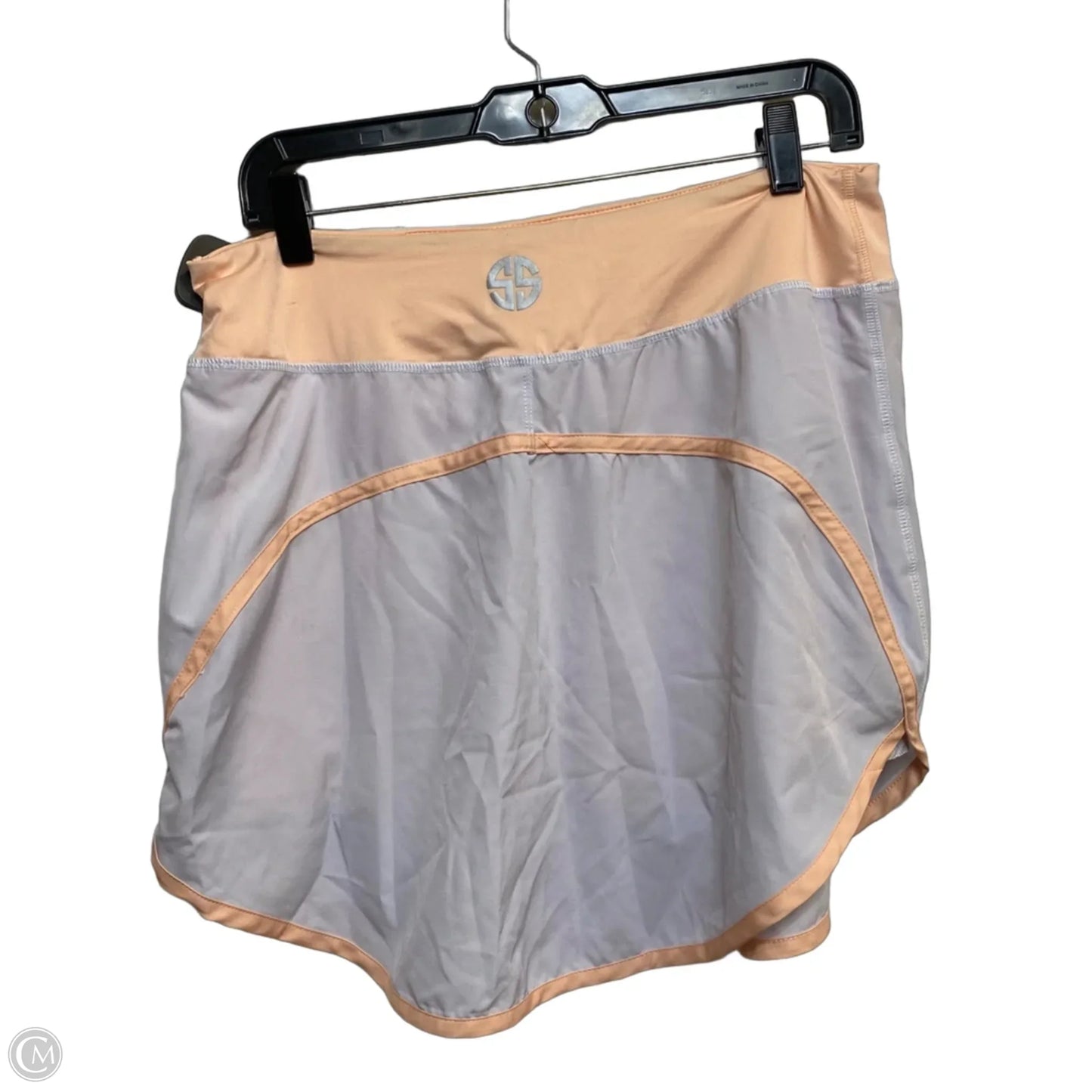 Athletic Skort By Simply Southern In Grey & Pink, Size: Xl