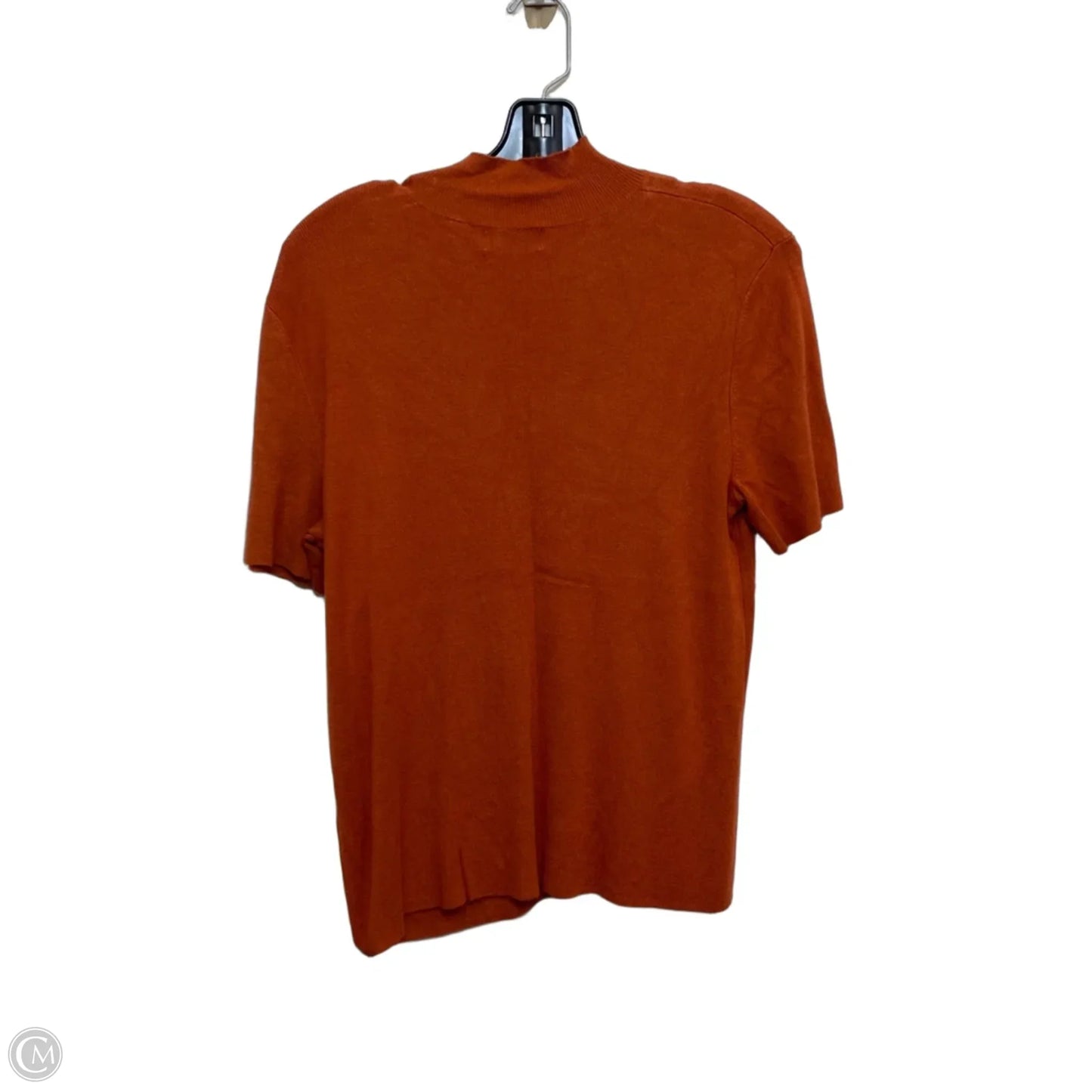 Top Short Sleeve By Tahari In Orange, Size: L