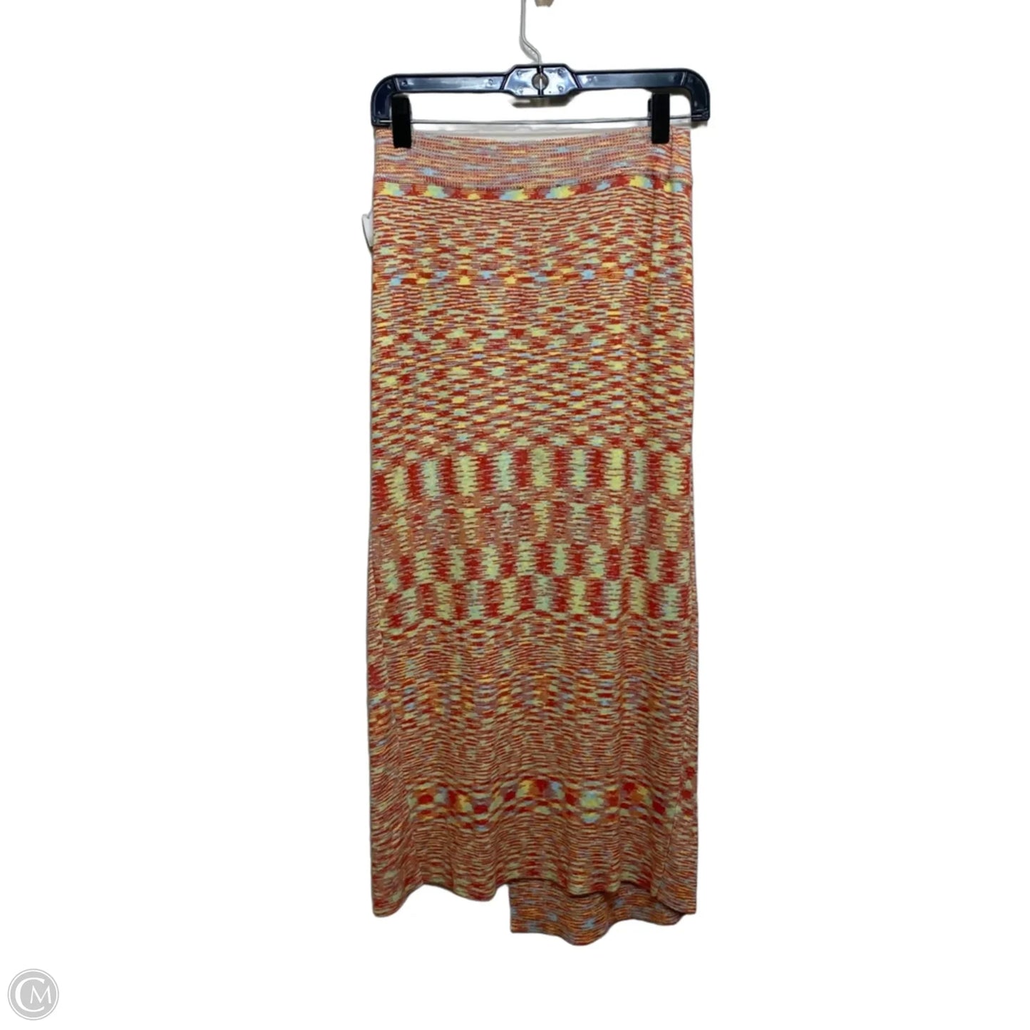 Skirt Midi By Vestique In Orange, Size: M