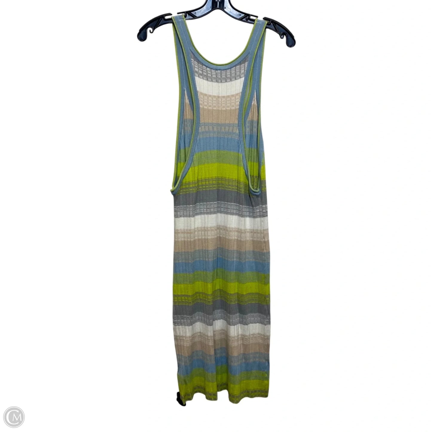 Dress Casual Maxi By Daily Practice By Anthropologie In Blue & Green, Size: L