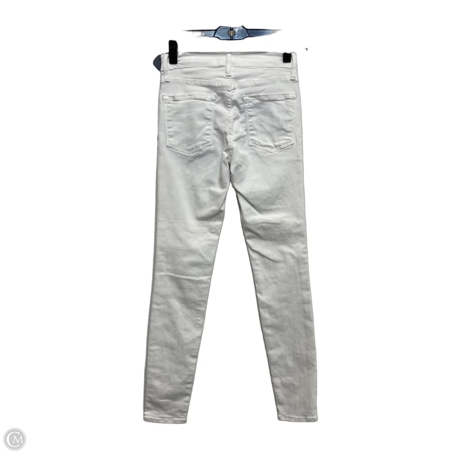 Jeans Designer By Frame In White Denim, Size: 0