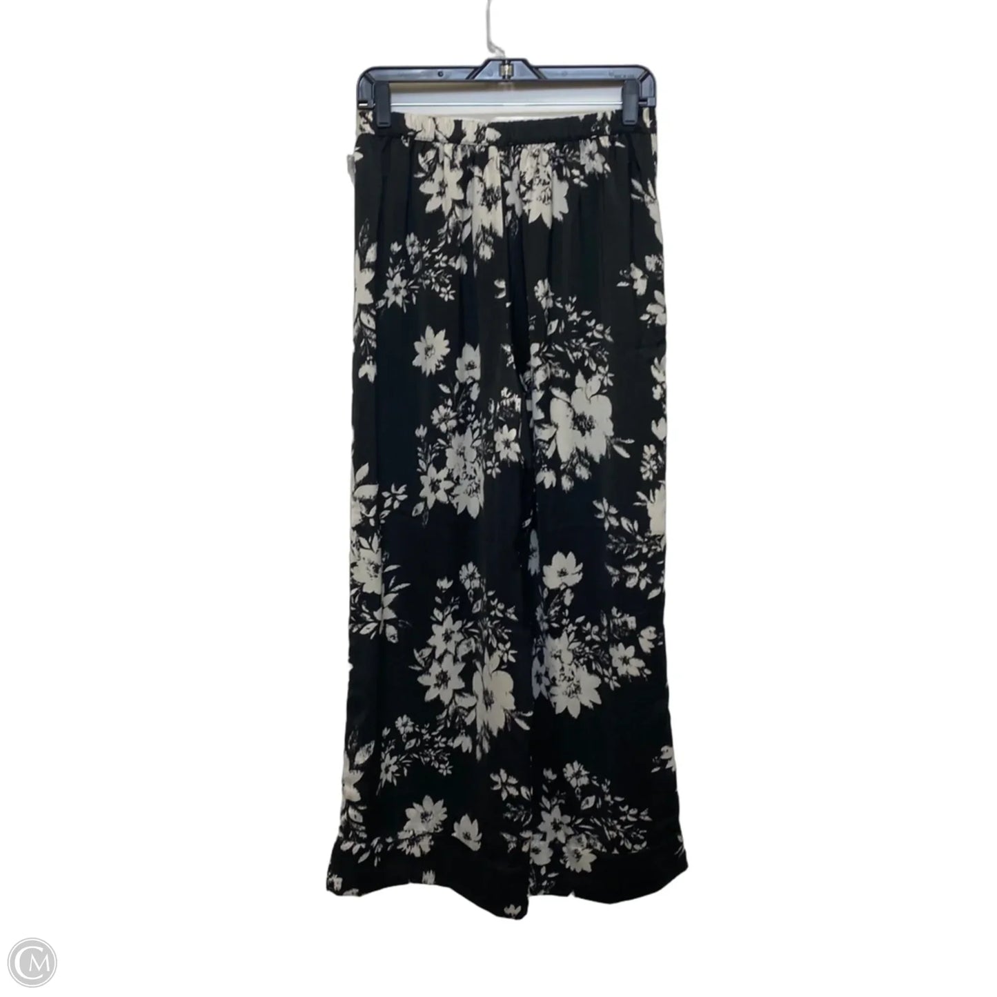 Pants Wide Leg By American Eagle In Black & Cream, Size: S