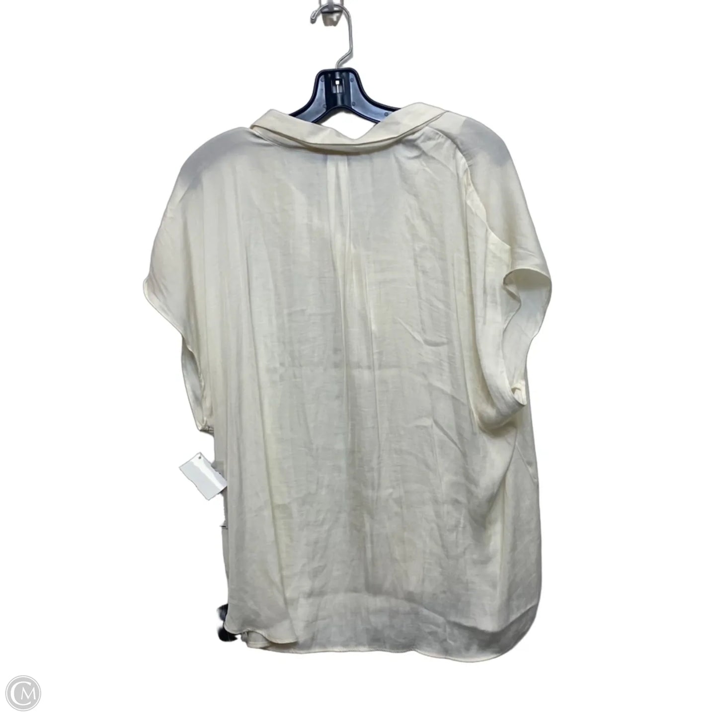 Top Short Sleeve By Nine West In Cream, Size: Xxl