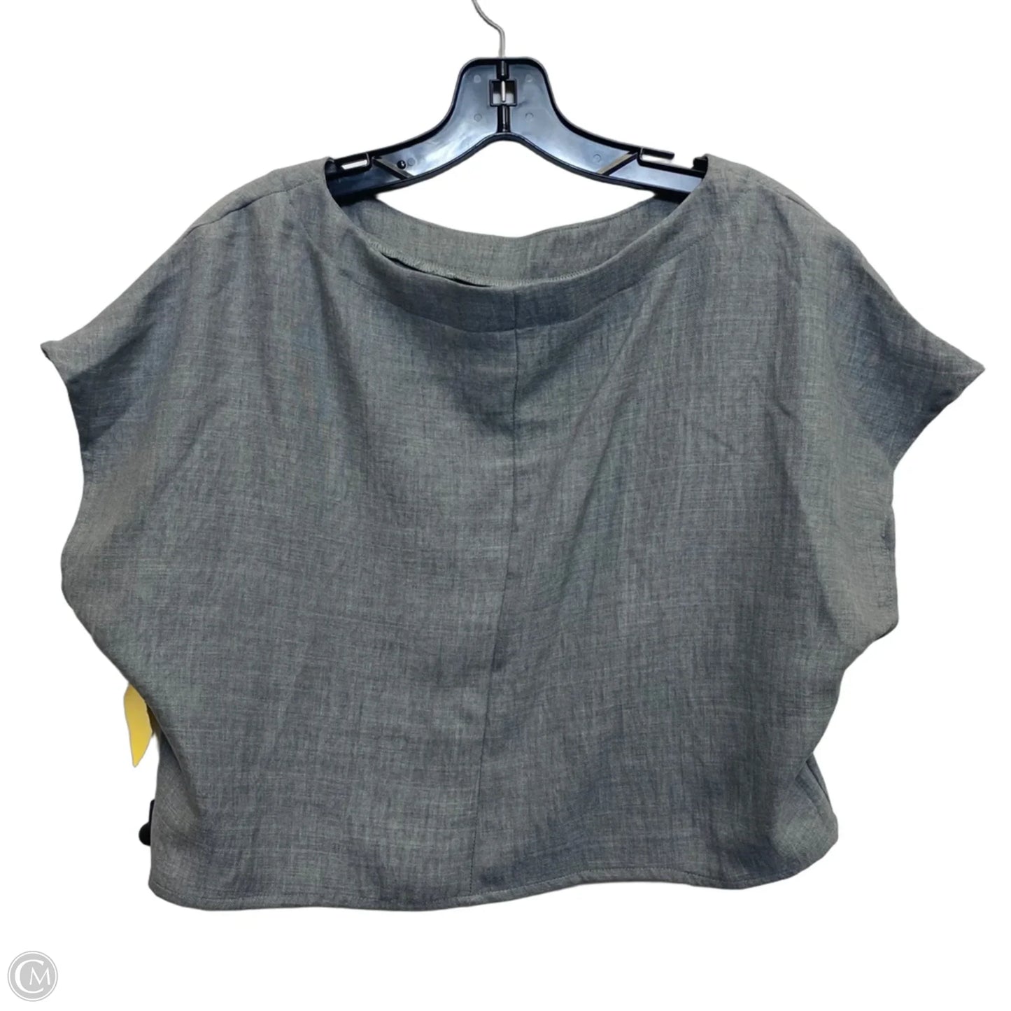 Top Short Sleeve By Shein In Grey, Size: L