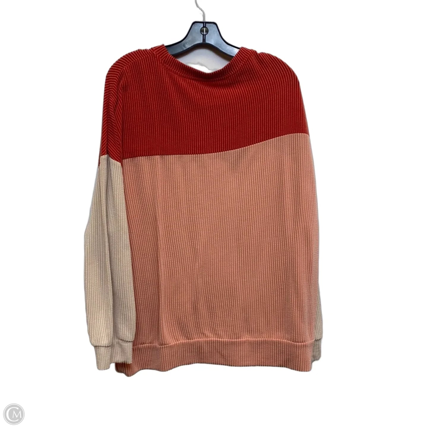 Top Long Sleeve By Cmf In Orange, Size: 2x