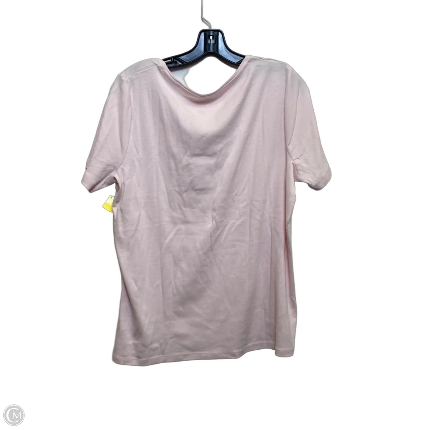 Top Short Sleeve Basic By Talbots In Pink, Size: 1x