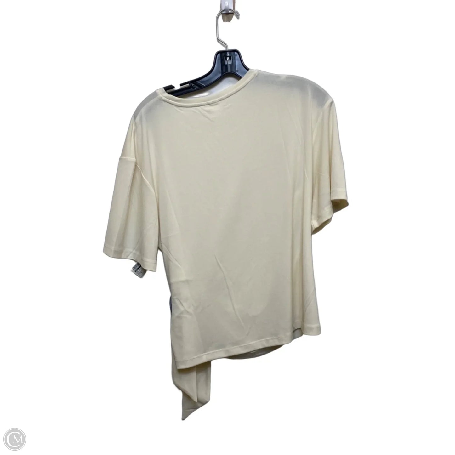 Top Short Sleeve By H&m In Cream, Size: M