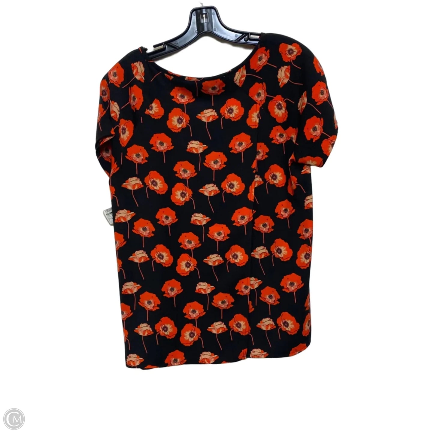 Top Short Sleeve By Cabi In Black & Red, Size: S