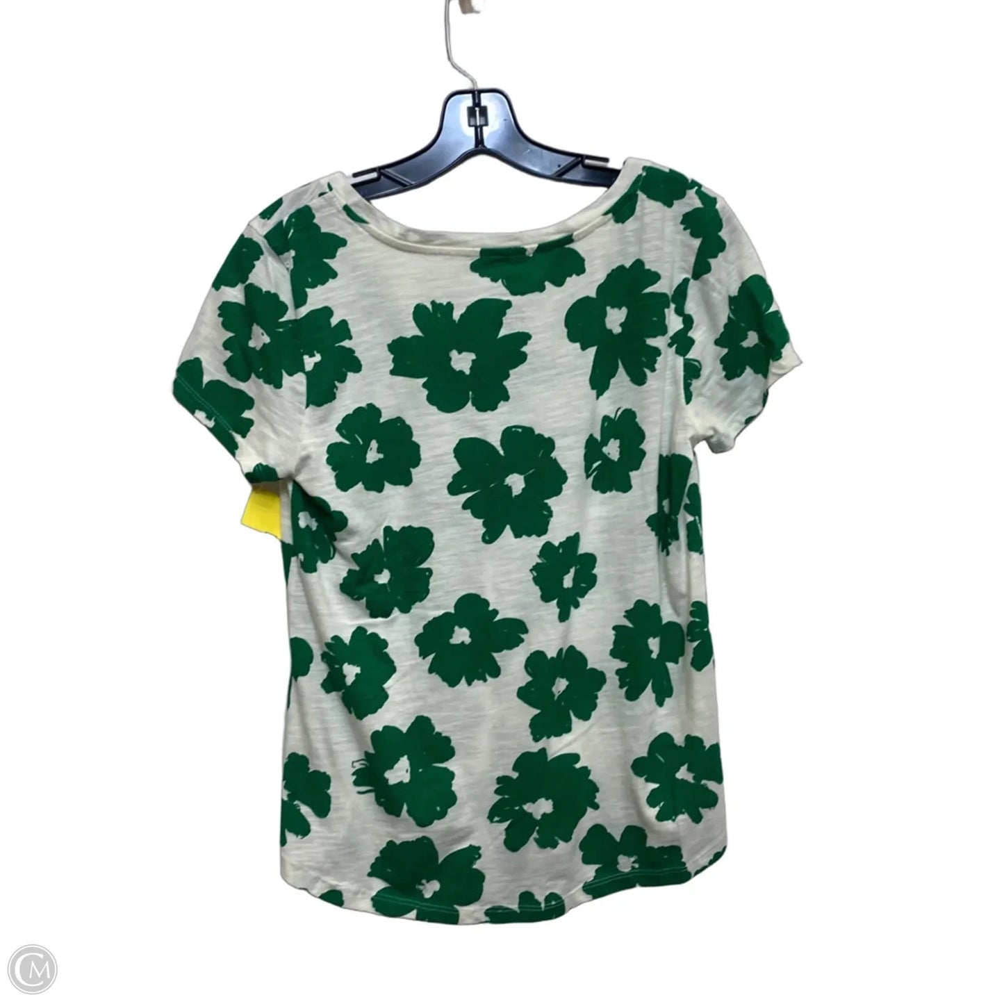 Top Short Sleeve By Sonoma In Green & White, Size: S