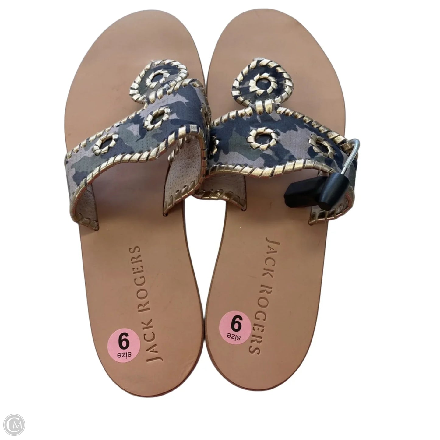 Sandals Designer By Jack Rogers In Green, Size: 9
