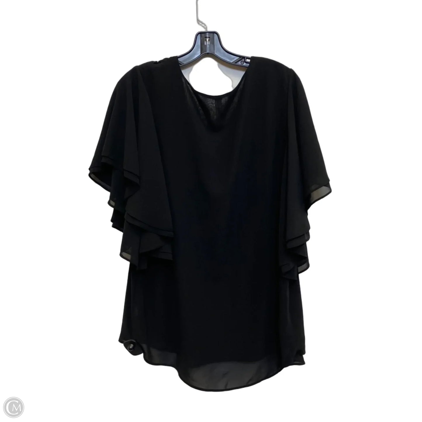 Top Short Sleeve By Zenana In Black, Size: Xl