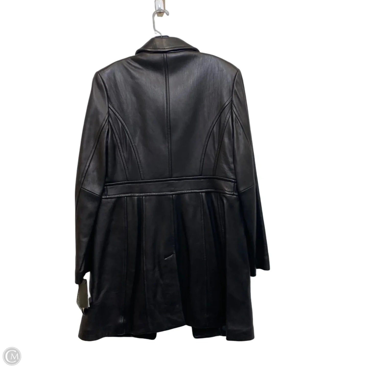 Coat Leather By Avanti In Black, Size: L