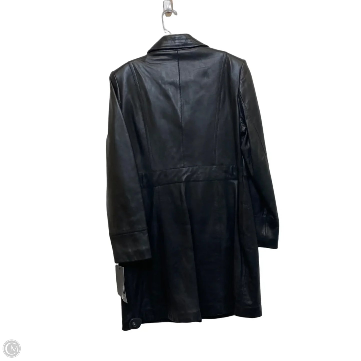 Coat Leather By Avanti In Black, Size: L