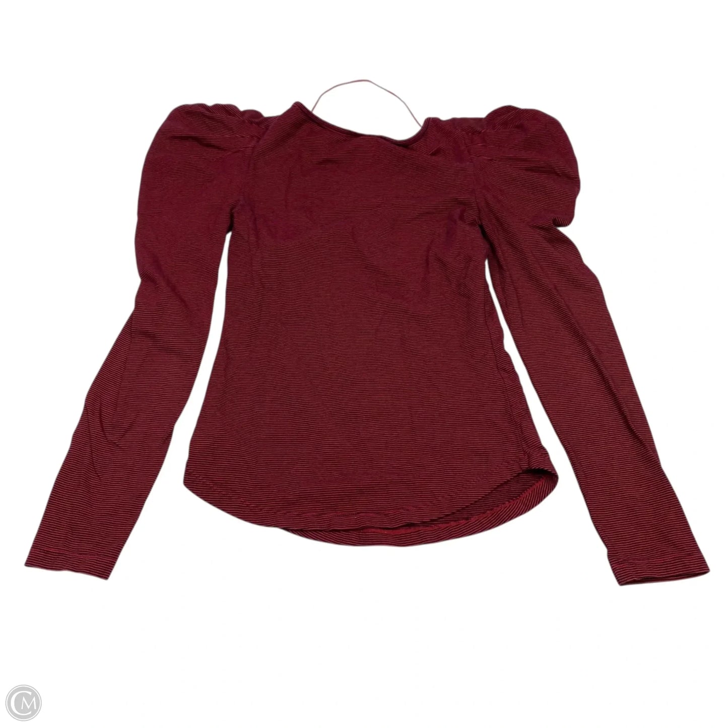 Top Long Sleeve By Free People In Black & Red, Size: S