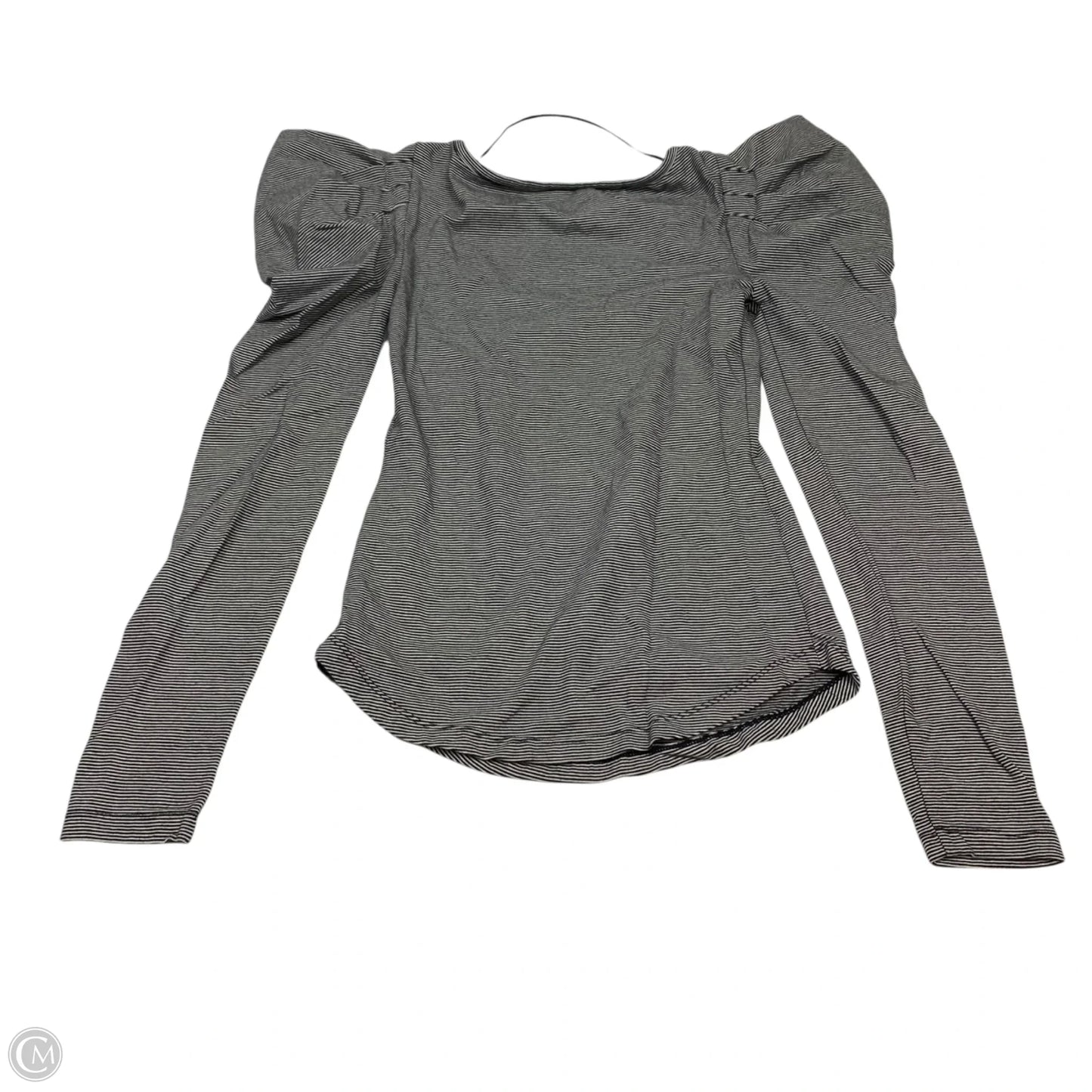 Top Long Sleeve By Free People In Black & White, Size: Xs
