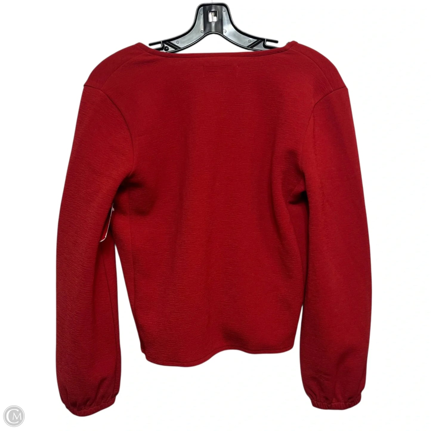 Top Long Sleeve By Madewell In Red, Size: Xs