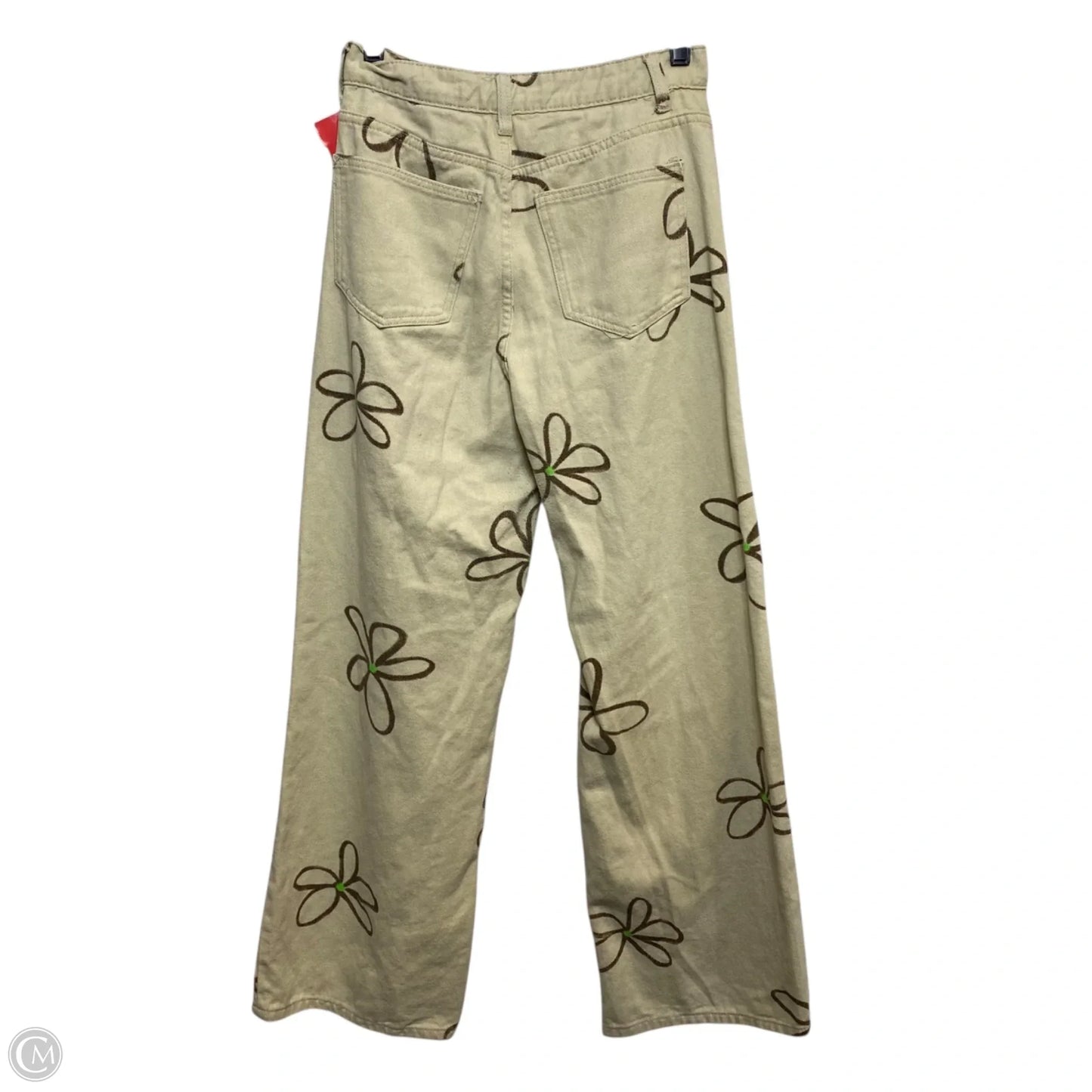 Jeans Wide Leg By Shein In Tan Denim, Size: 2