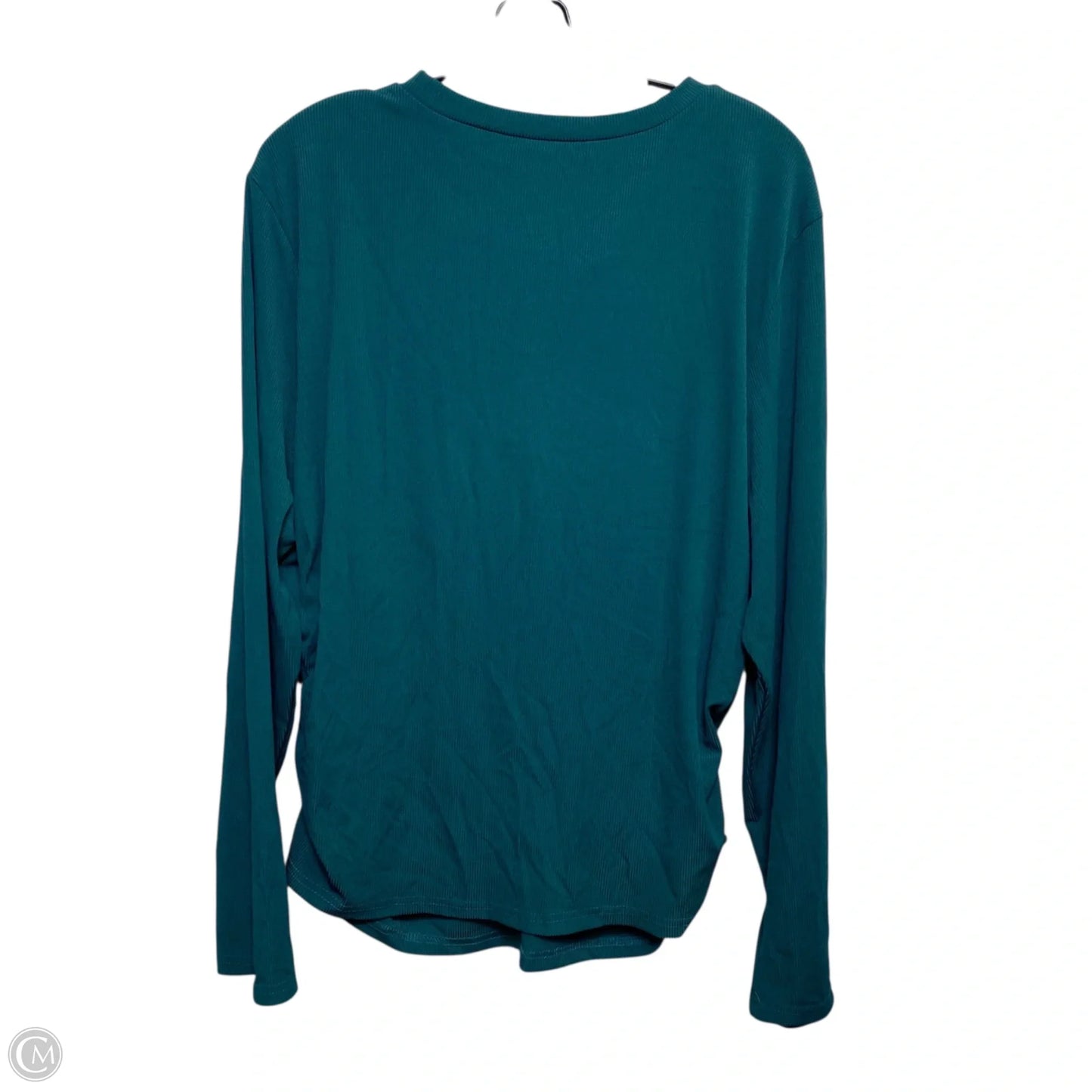 Top Long Sleeve By Shein In Green, Size: 4x