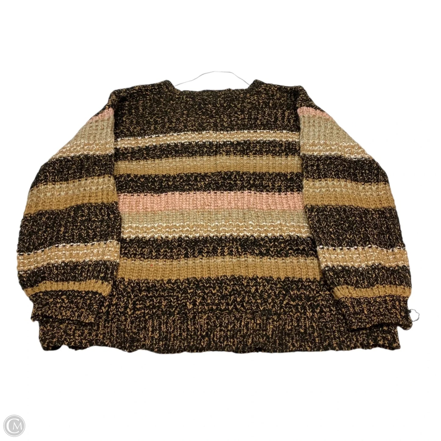 Sweater By Lane Bryant In Brown & Pink, Size: 3x