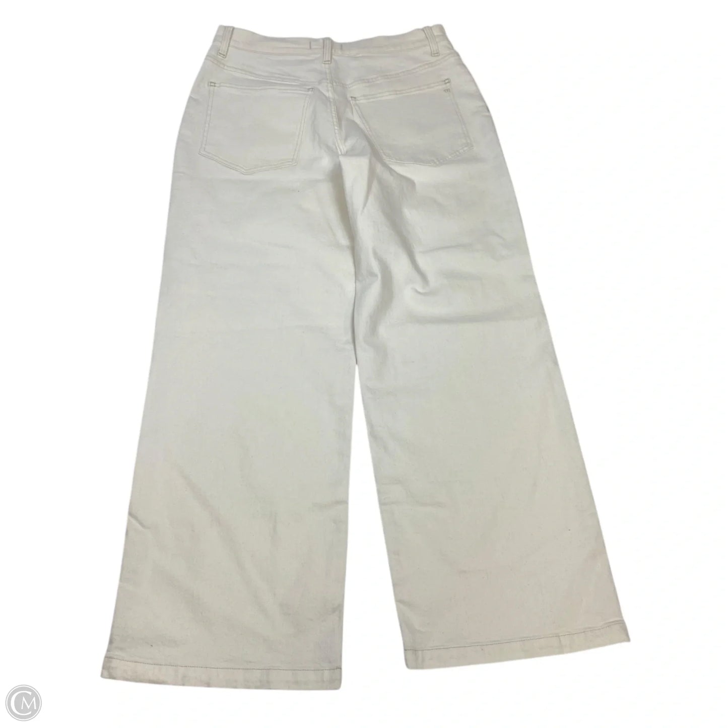 Jeans Wide Leg By Madewell In Cream Denim, Size: 12