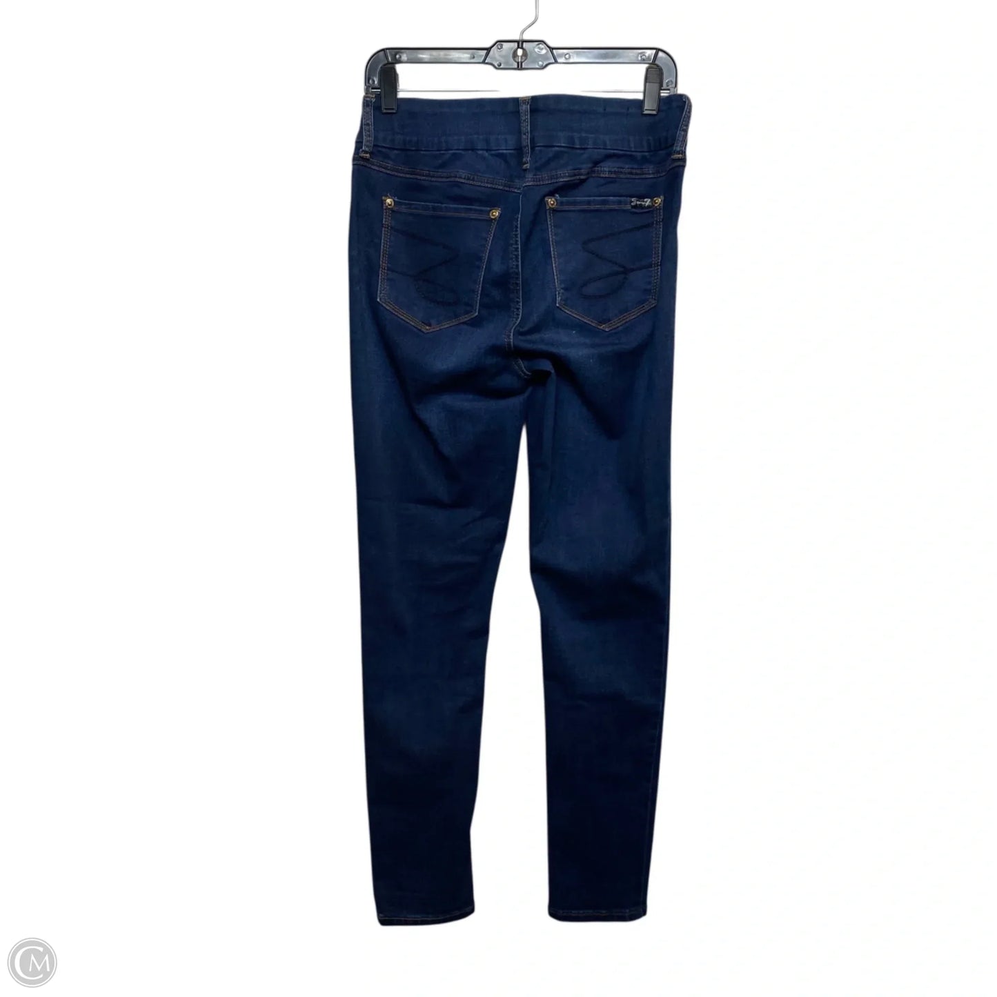 Jeans Skinny By Seven 7 In Blue Denim, Size: 10