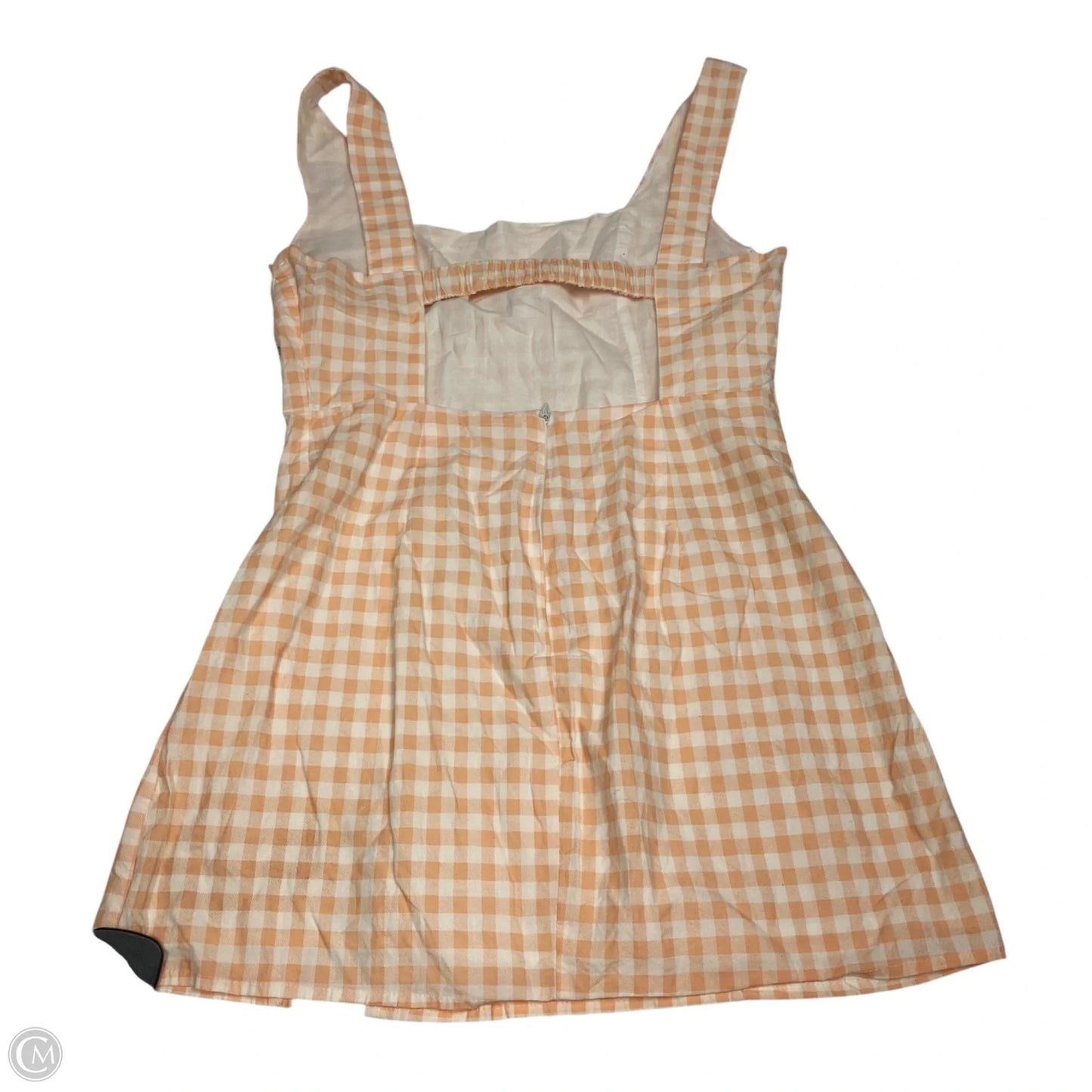 Dress Casual Short By Le Lis In Orange & White, Size: M