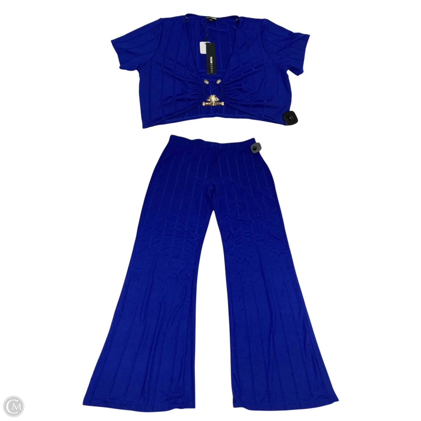 Lounge Set Pants By Fashion Nova In Blue, Size: 1x