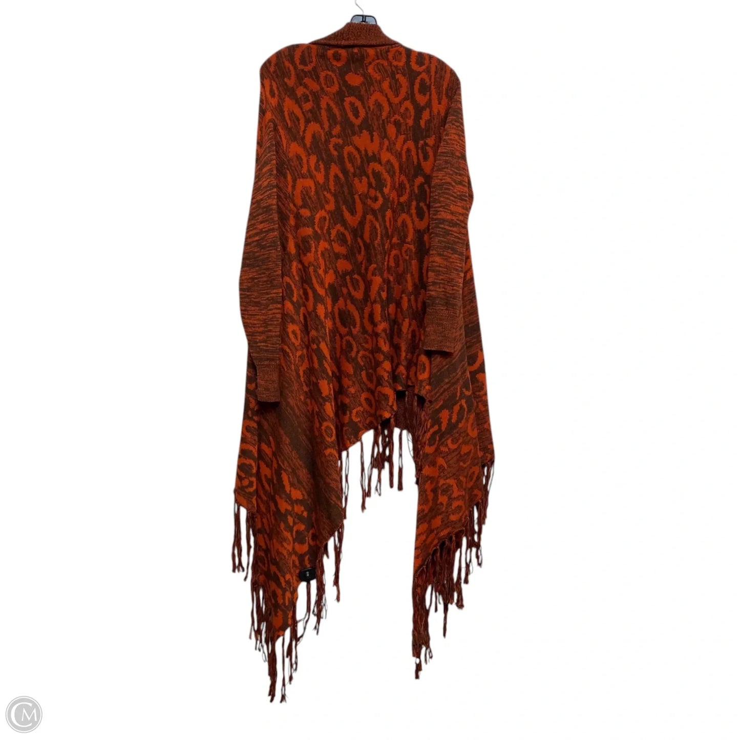 Sweater Cardigan By Ashley Stewart In Orange, Size: L