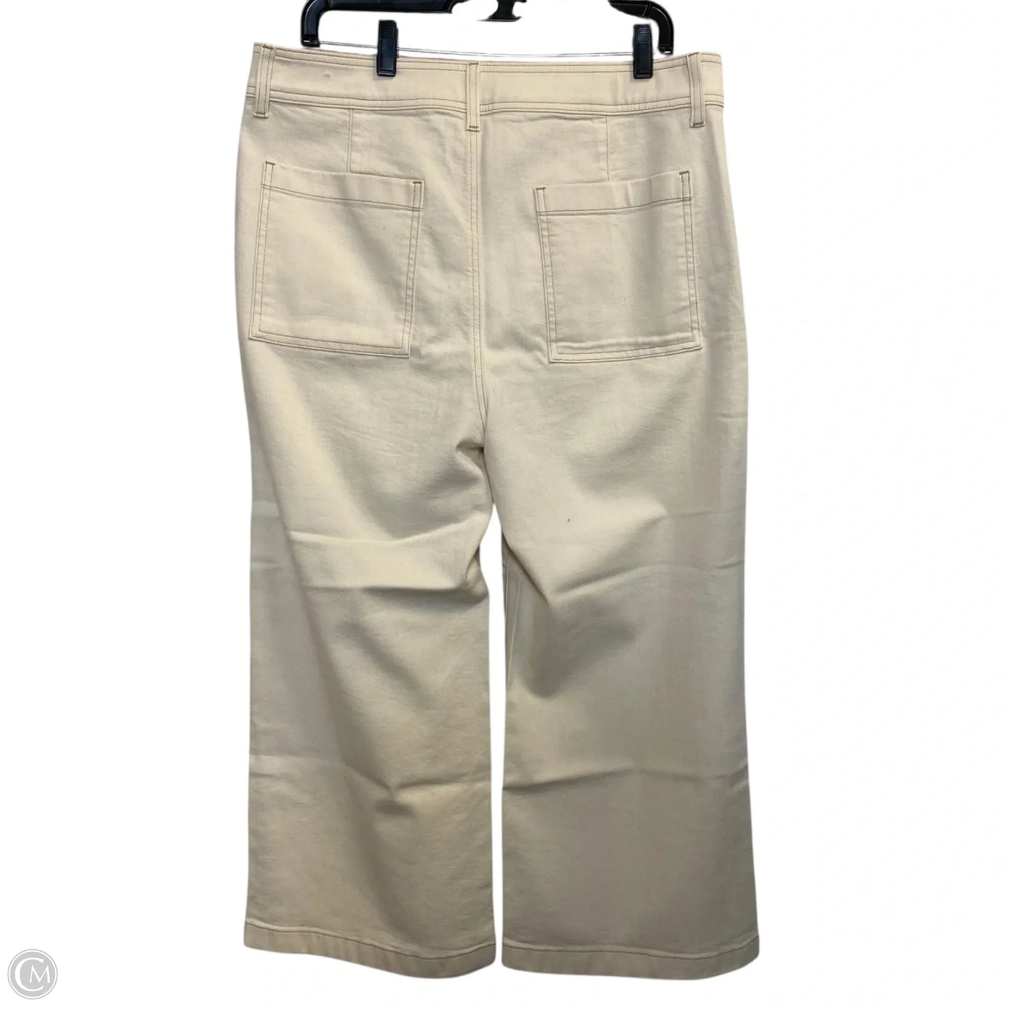 Jeans Cropped By Chicos In Cream, Size: 14