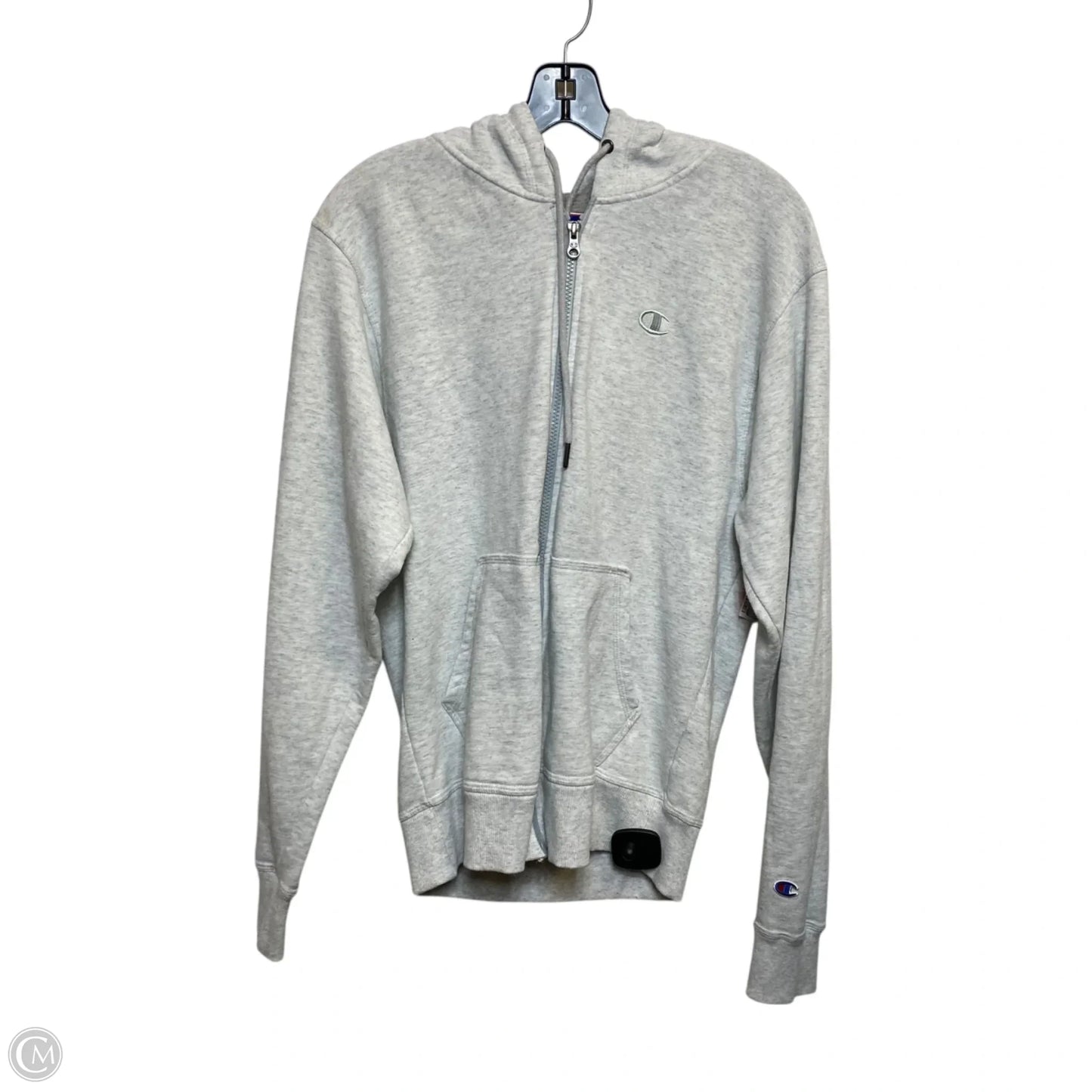 Athletic Jacket By Champion In Grey, Size: S