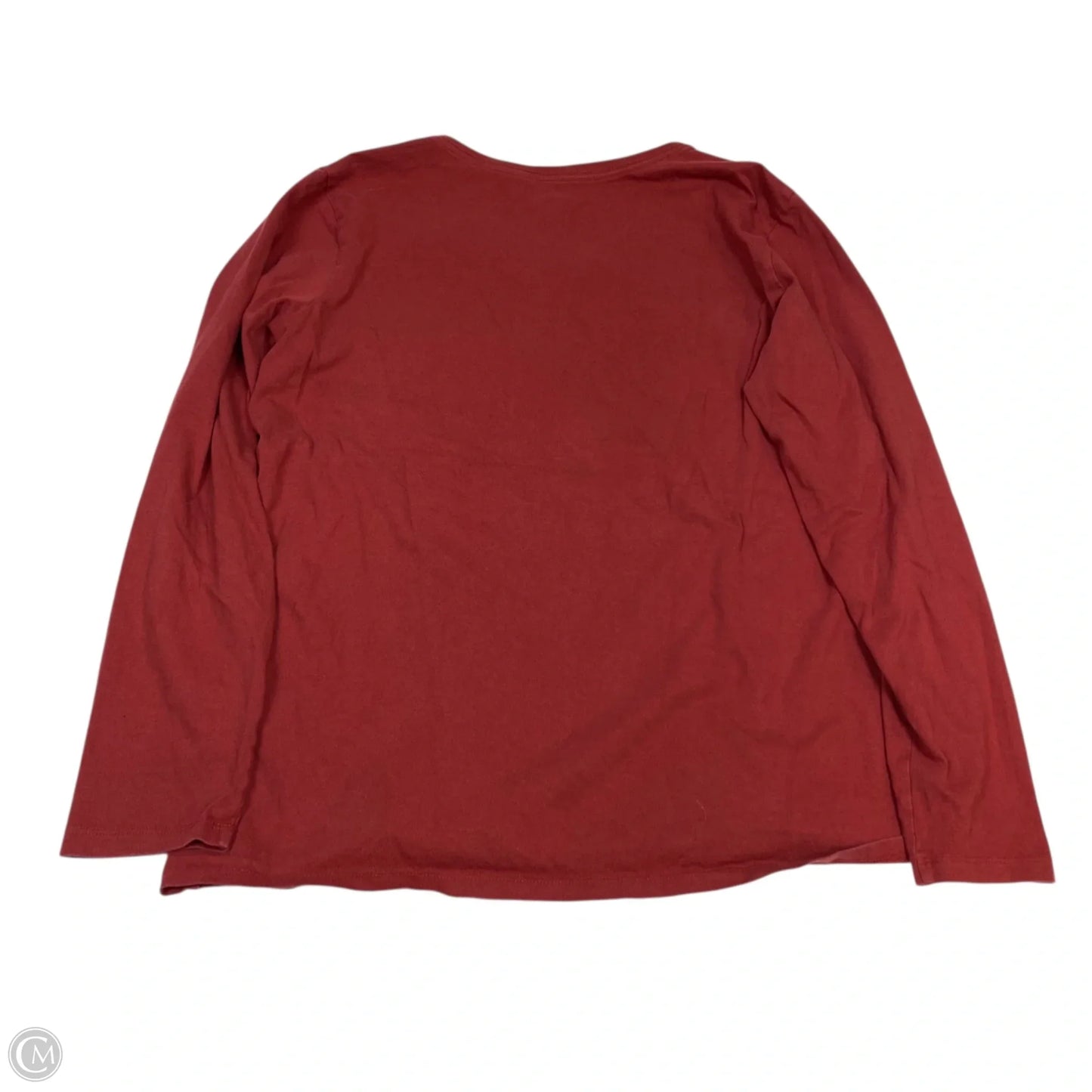 Top Long Sleeve Basic By Life Is Good In Red, Size: L