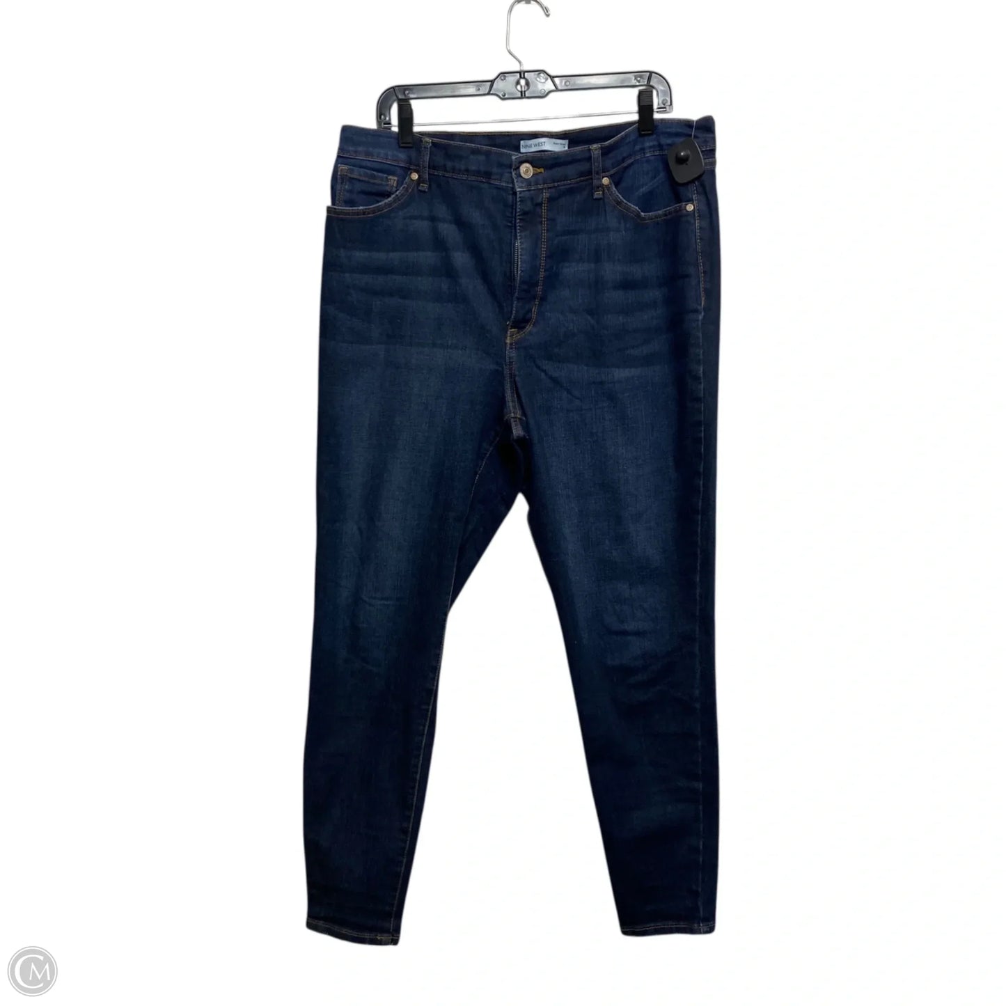 Jeans Skinny By Nine West In Blue Denim, Size: 16