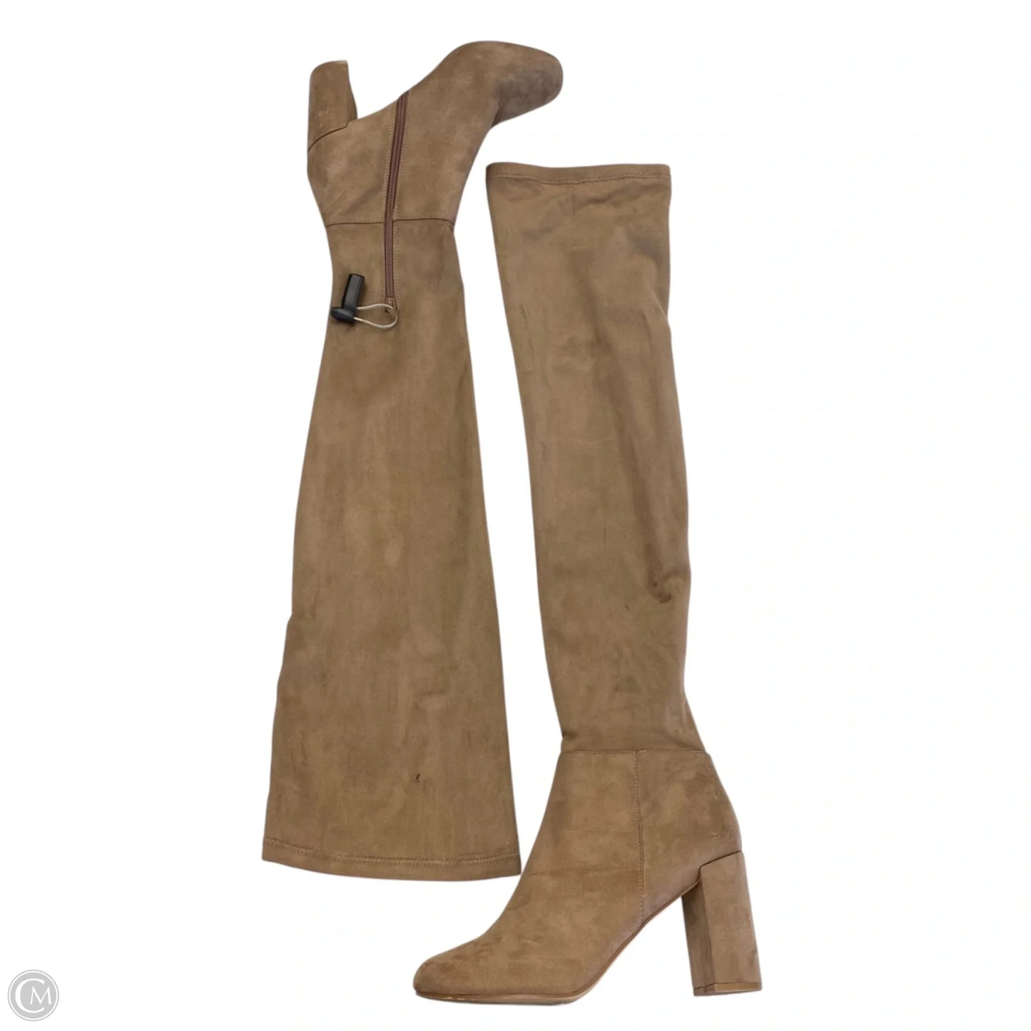 Boots Over-the-knee Heels By Chinese Laundry In Brown, Size: 9