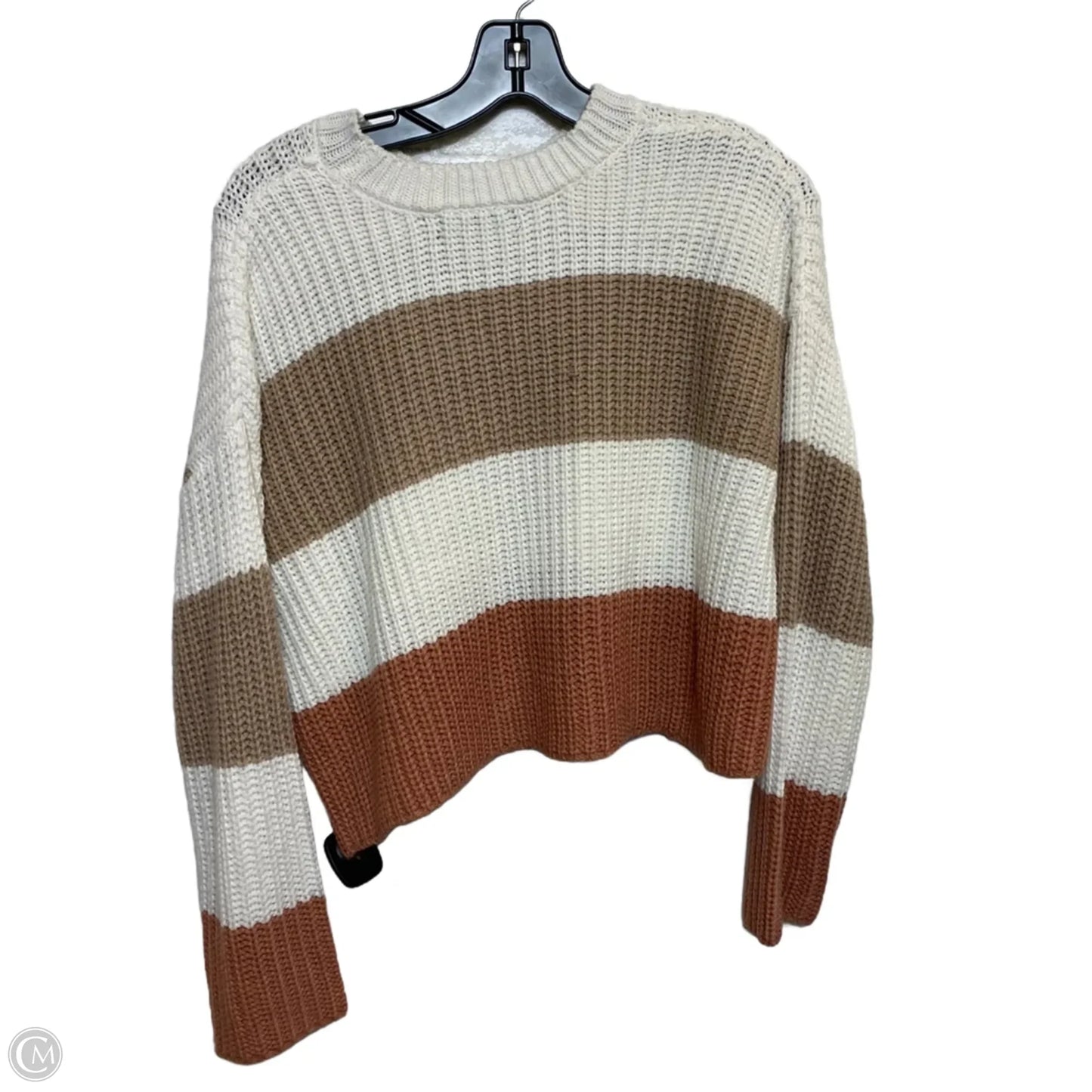 Sweater By Moon & Madison In Cream & Pink, Size: Xs