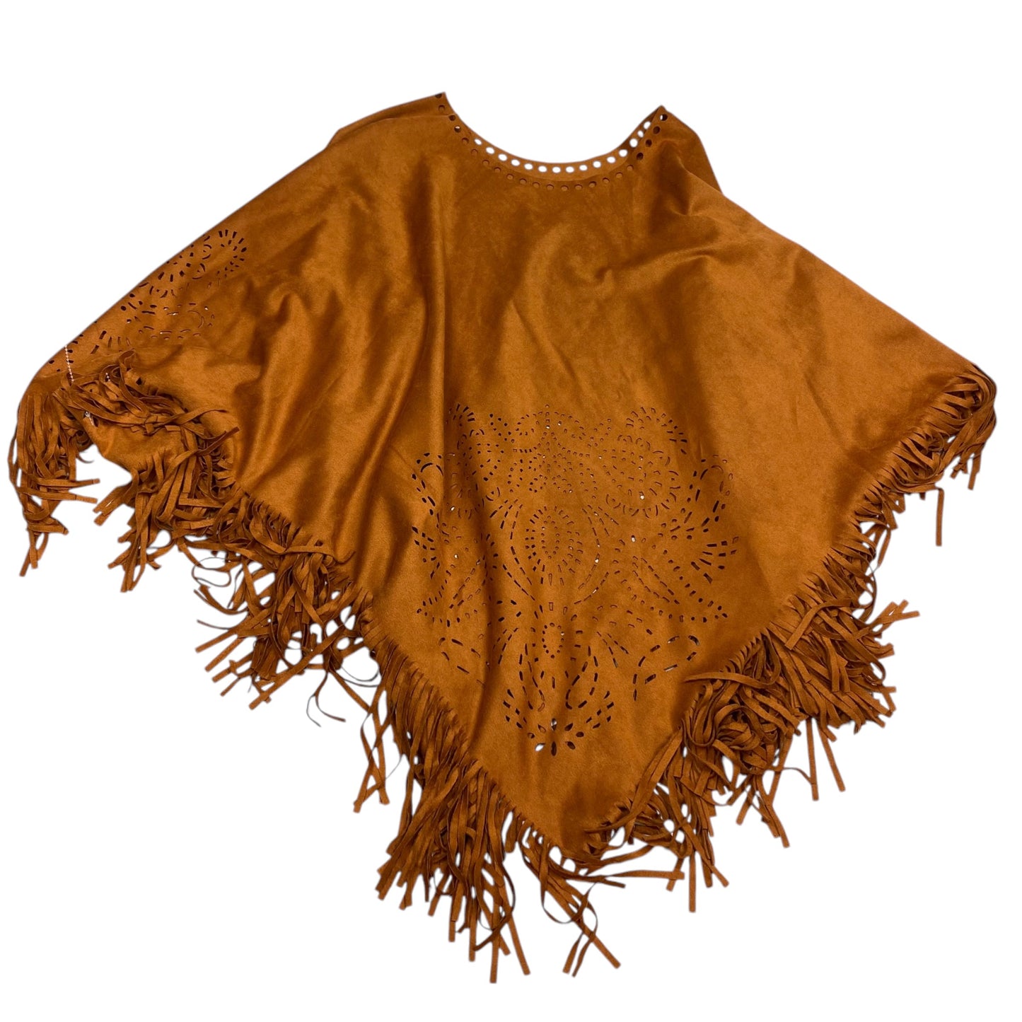 Poncho By Cato In Orange, Size: Osfm