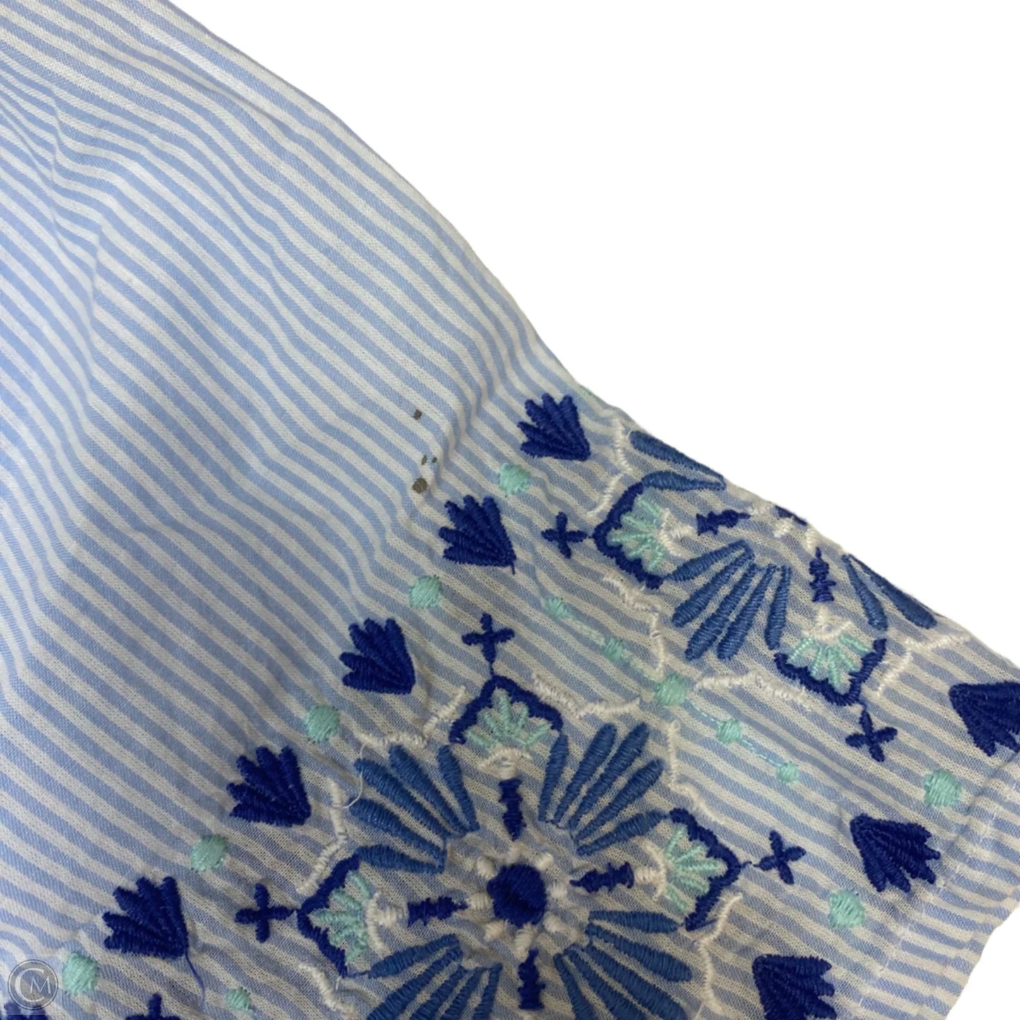 Dress Designer By Vineyard Vines In Blue & White, Size: M