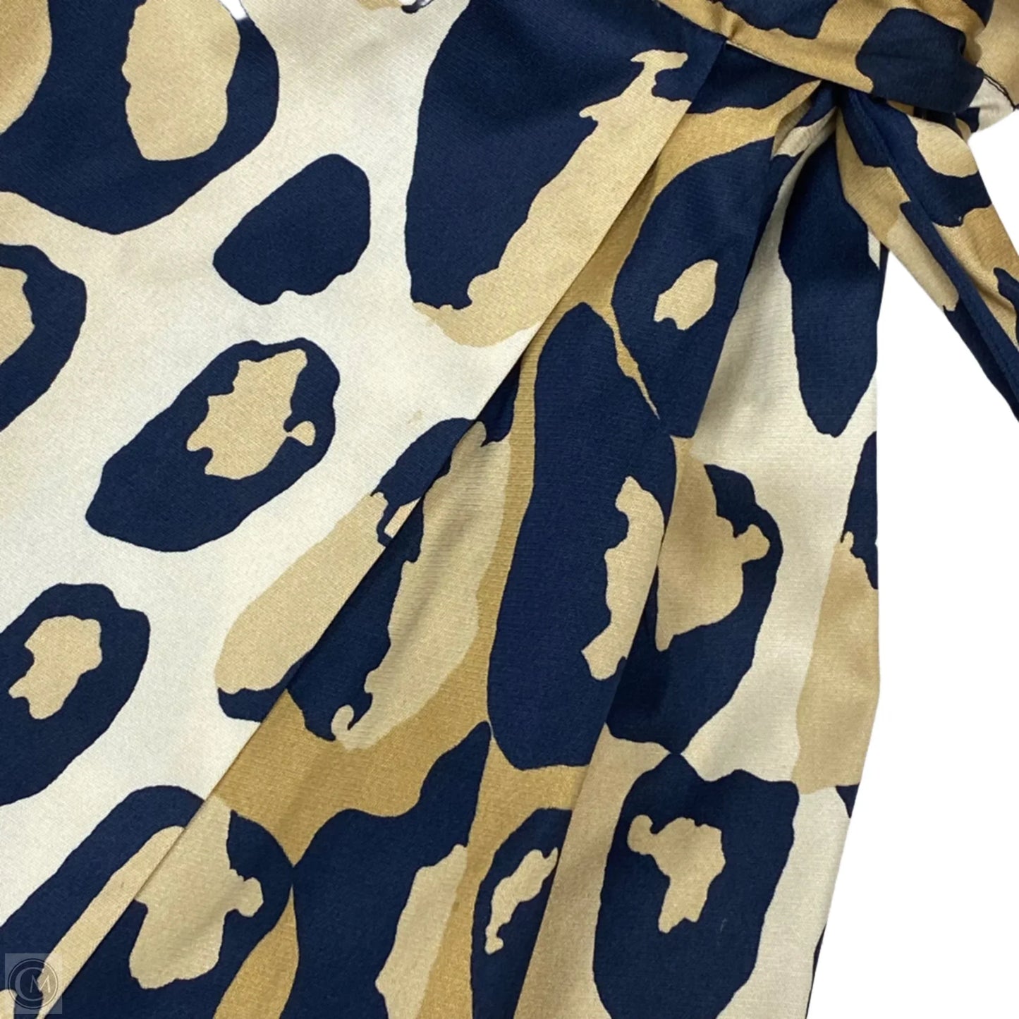 Dress Designer By Diane Von Furstenberg In Blue & Tan, Size: Xs