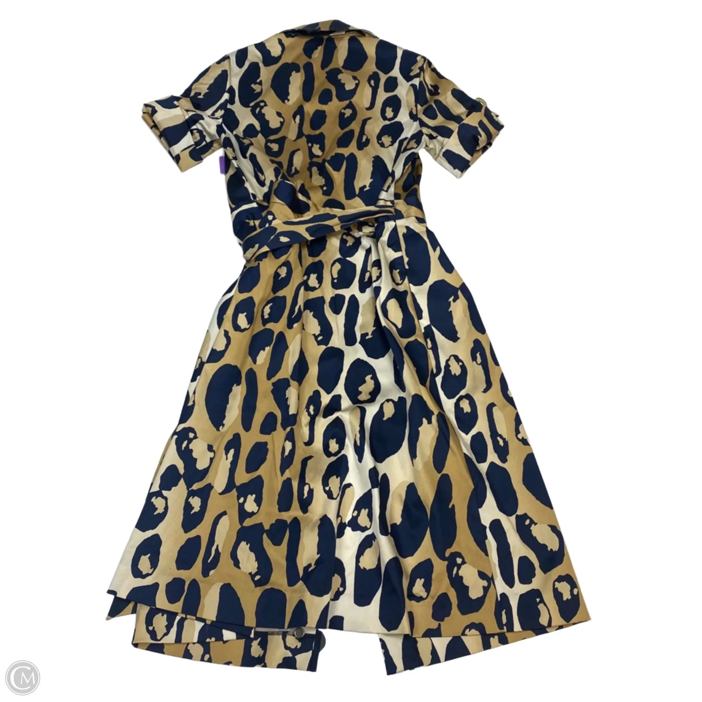 Dress Designer By Diane Von Furstenberg In Blue & Tan, Size: Xs