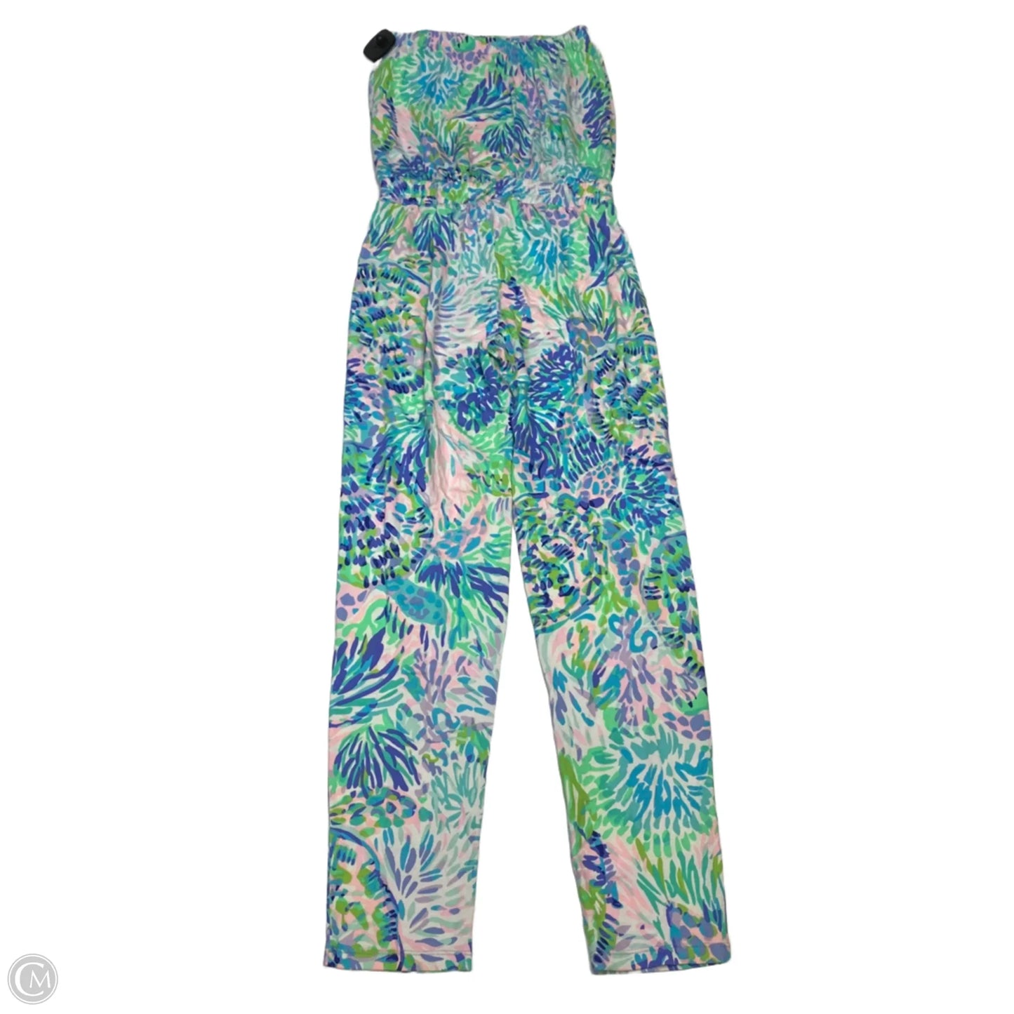 Jumpsuit Designer By Lilly Pulitzer In Blue & Green, Size: Xxs
