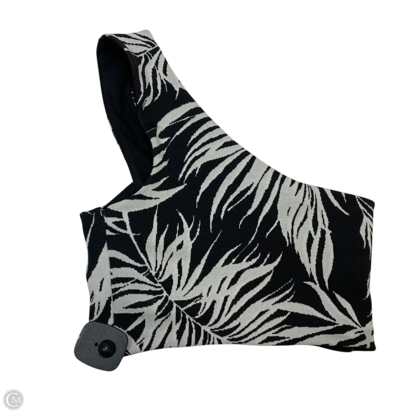 Top Sleeveless Basic By Zara In Black & White, Size: S