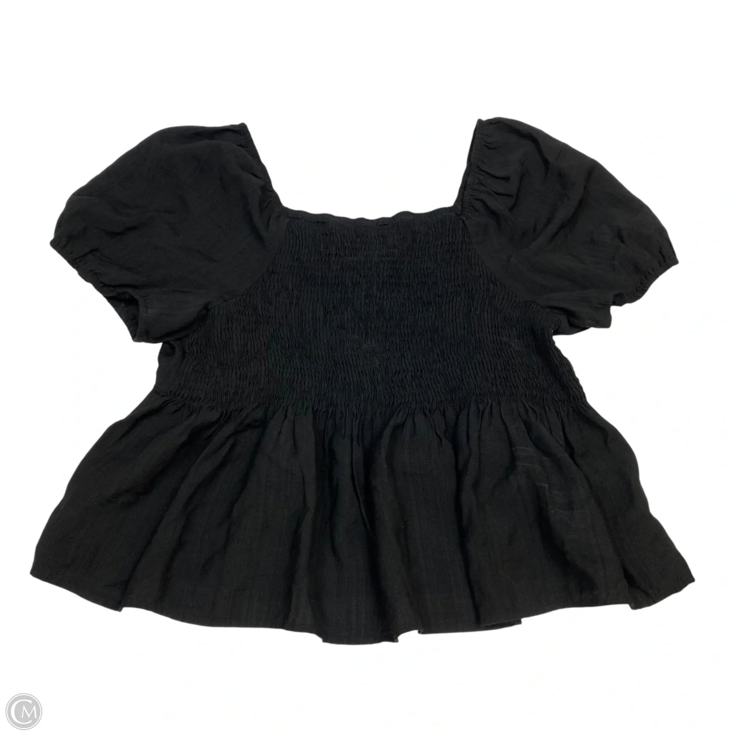 Top Short Sleeve By Shein In Black, Size: 2x