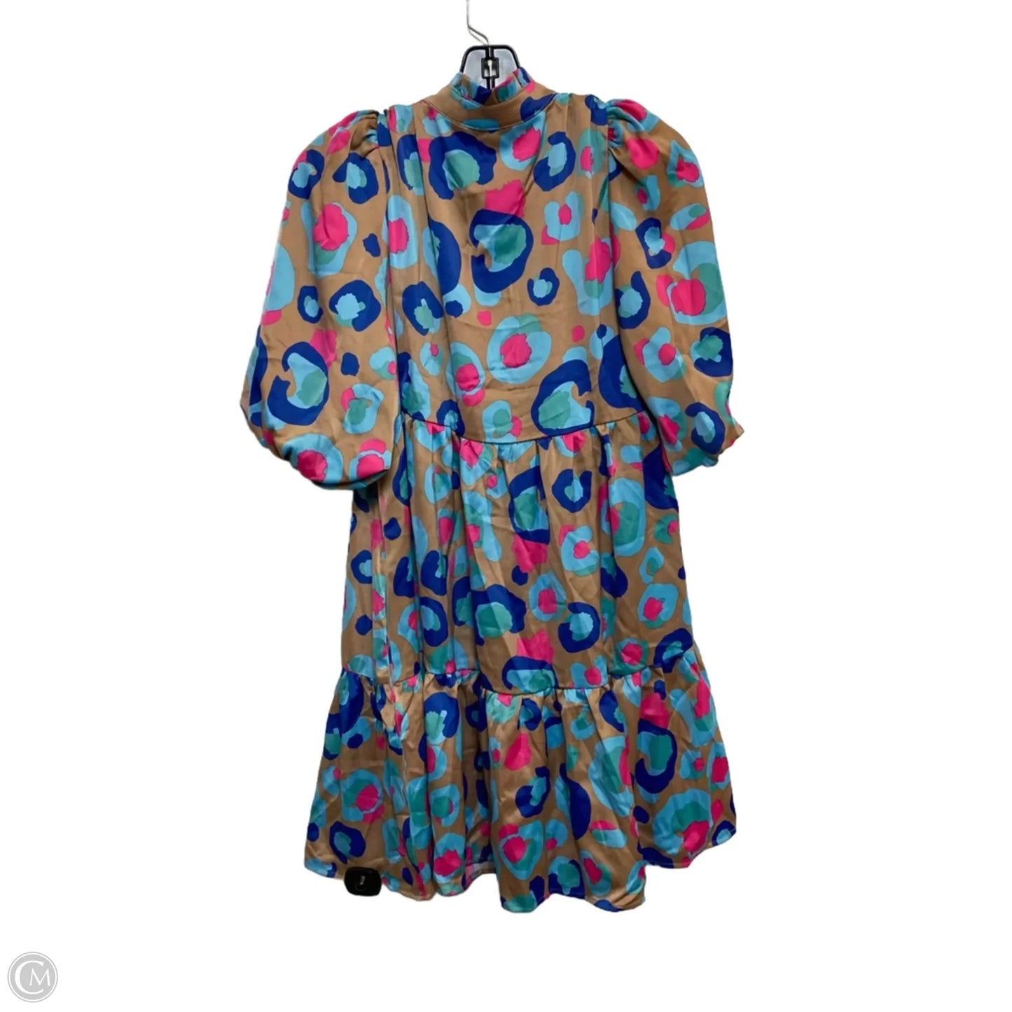 Dress Casual Short By Clothes Mentor In Blue & Brown, Size: S